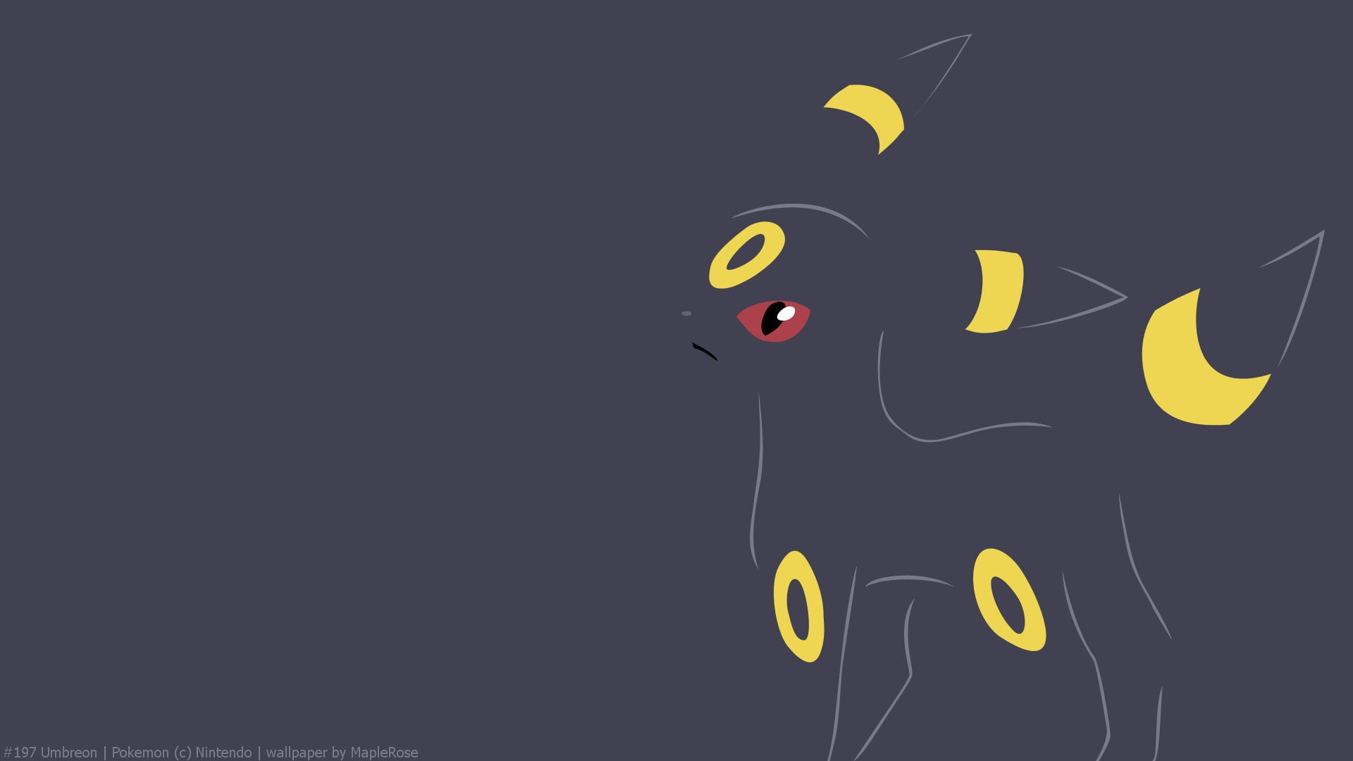 Umbreon (Pokémon), Eeveelutions, 1080P, Pokémon, HD Wallpaper