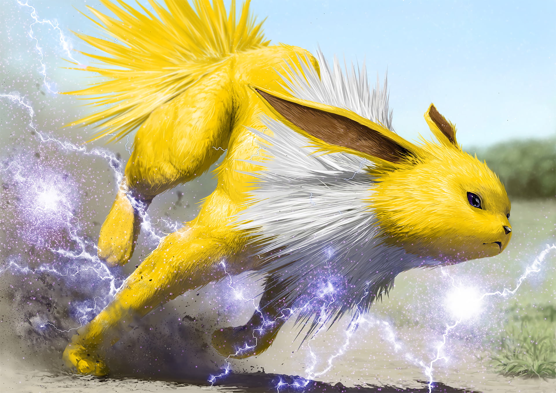 no people, duck, Pokémon, yellow, 1080P, focus on foreground, vertebrate, swimming, animal, one animal, animal wildlife, water, close-up, nature, day, HD Wallpaper