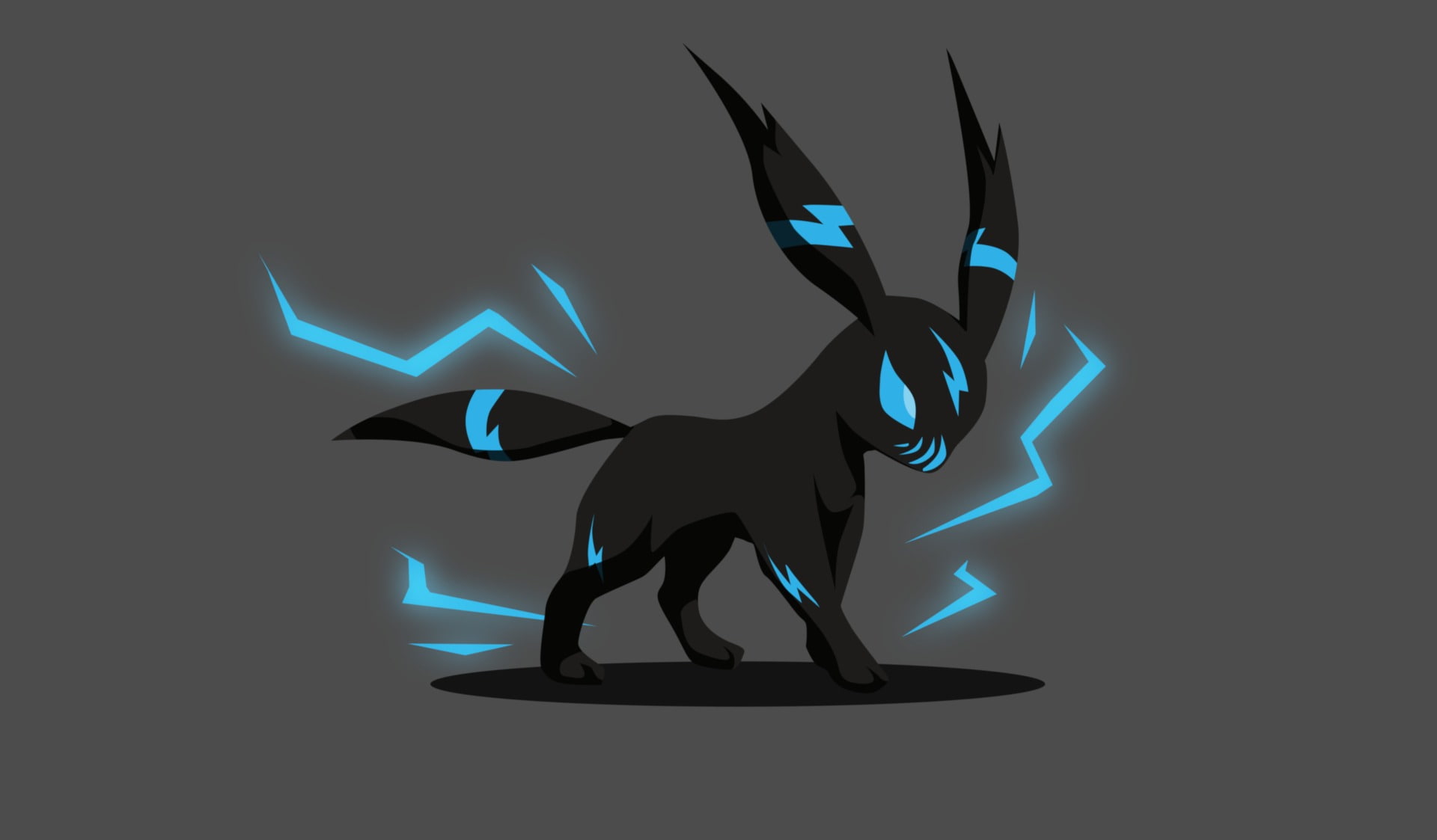 Anime, 1080P, Pokémon, Original (Anime), Umbreon (Pokémon), Minimalist, HD Wallpaper