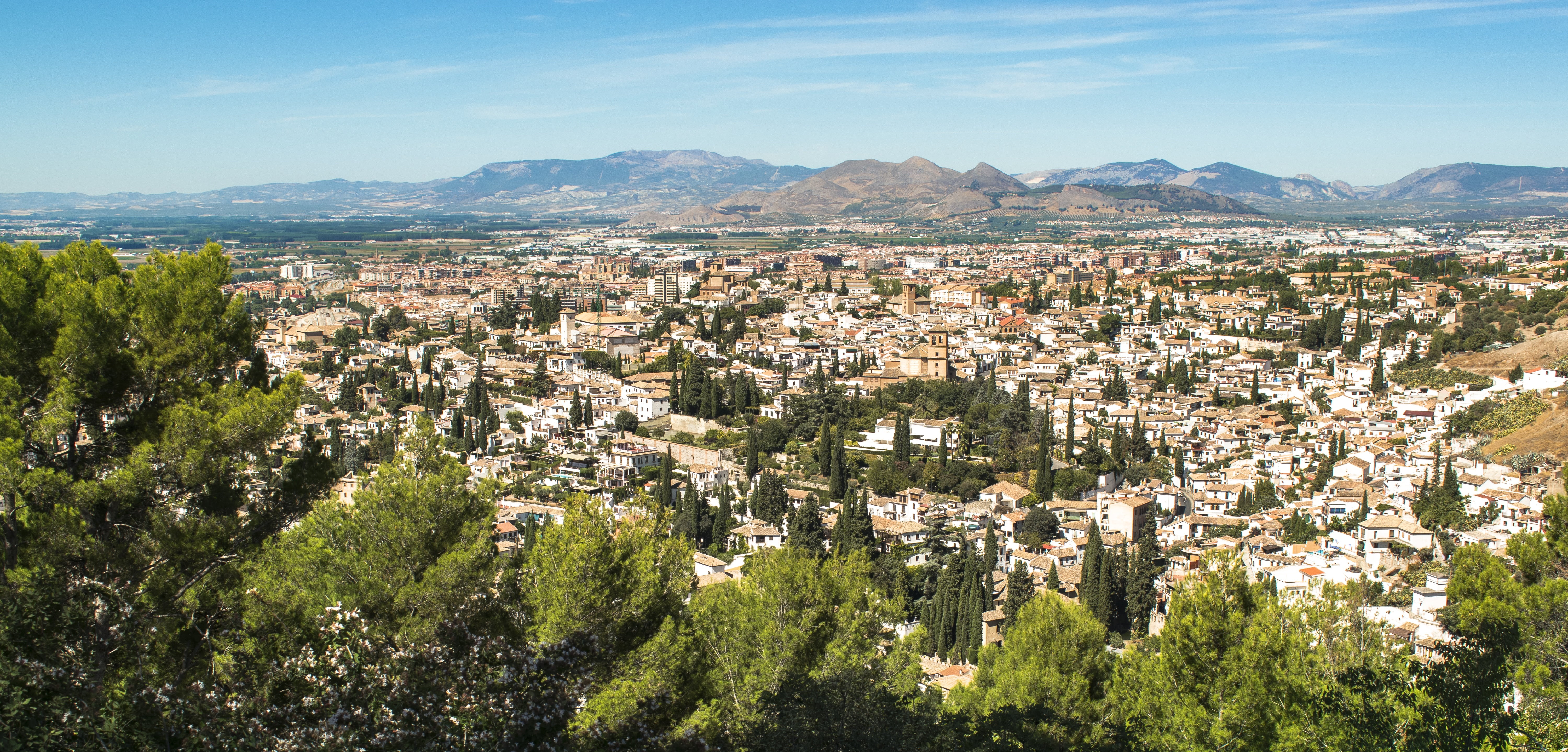 granada, cityscape, no people, photo, background, built structure, townscape, city, town, tourism, culture, spain, 5K, environment, scenics - nature, land, HD Wallpaper