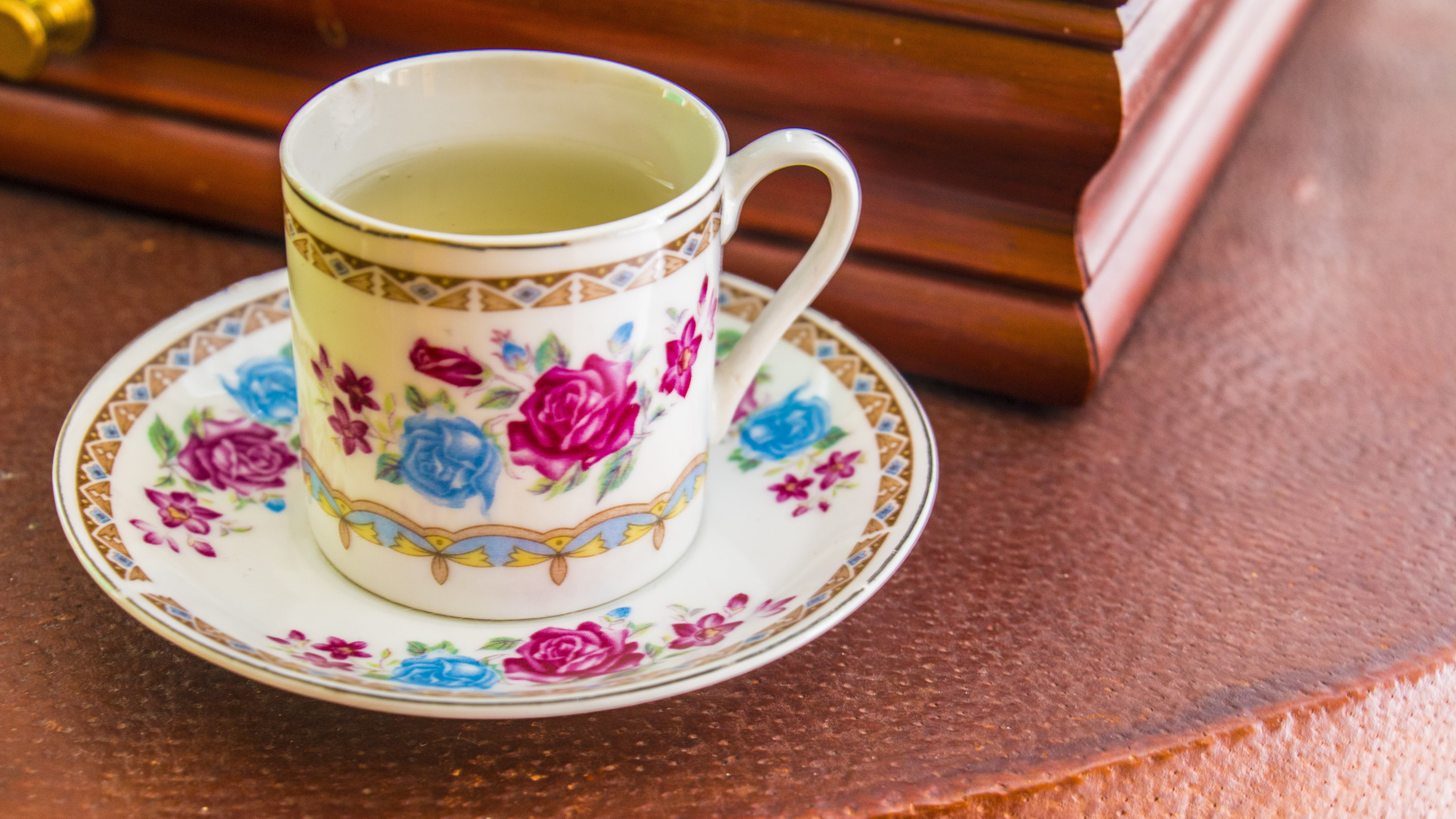 environment, pact, rest, hot drink, still life, black tea, ceramics, brown, resting, tea cup, terrace, illuminated, light, close-up, no people, relax, desalluno, HD Wallpaper