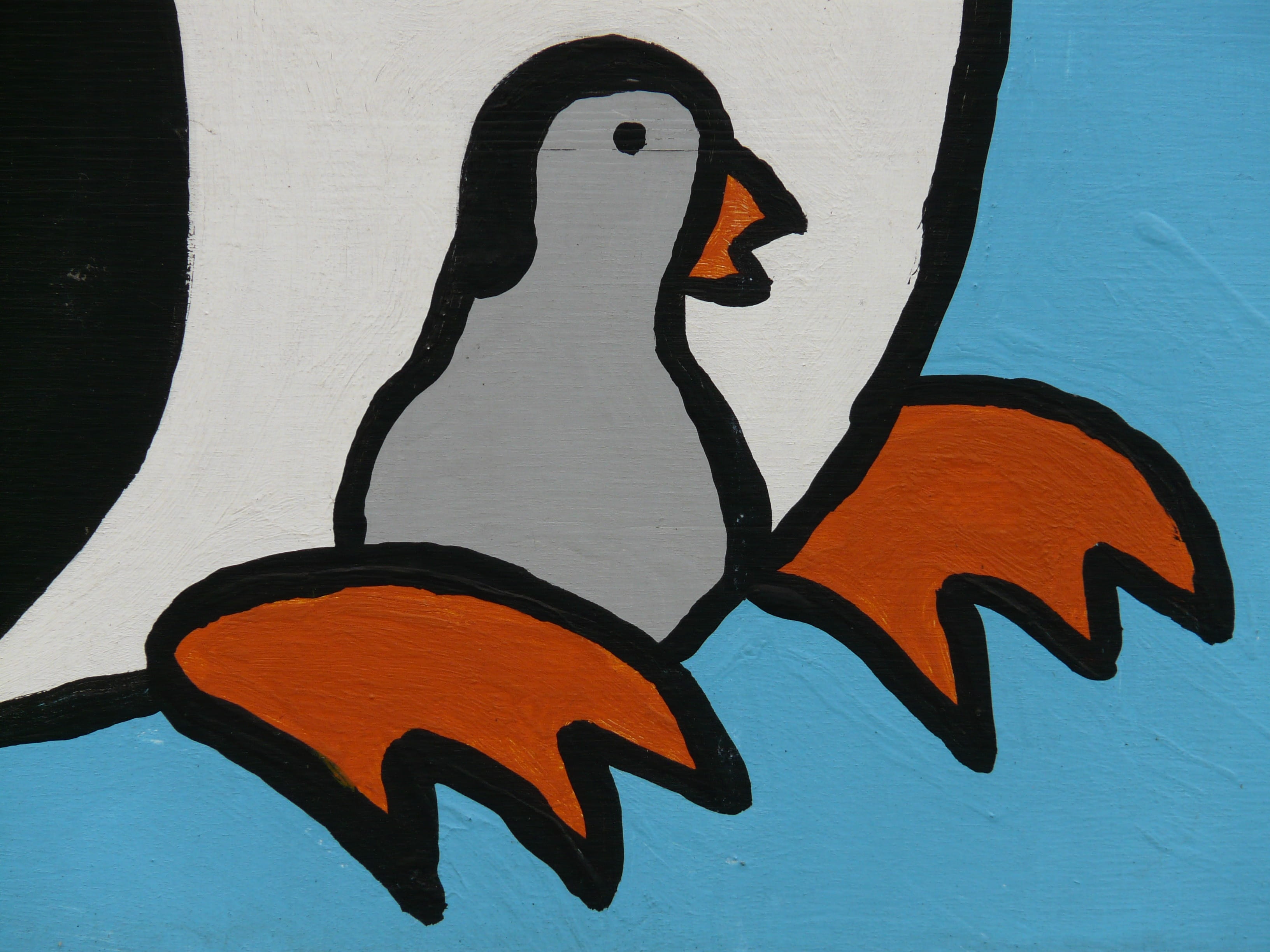 chicken, Small, Penguin, mural, arts culture and entertainment, textured, animal, cheerful, music, 2K, no people, figure, Chicks, drawing, image, close-up, HD Wallpaper