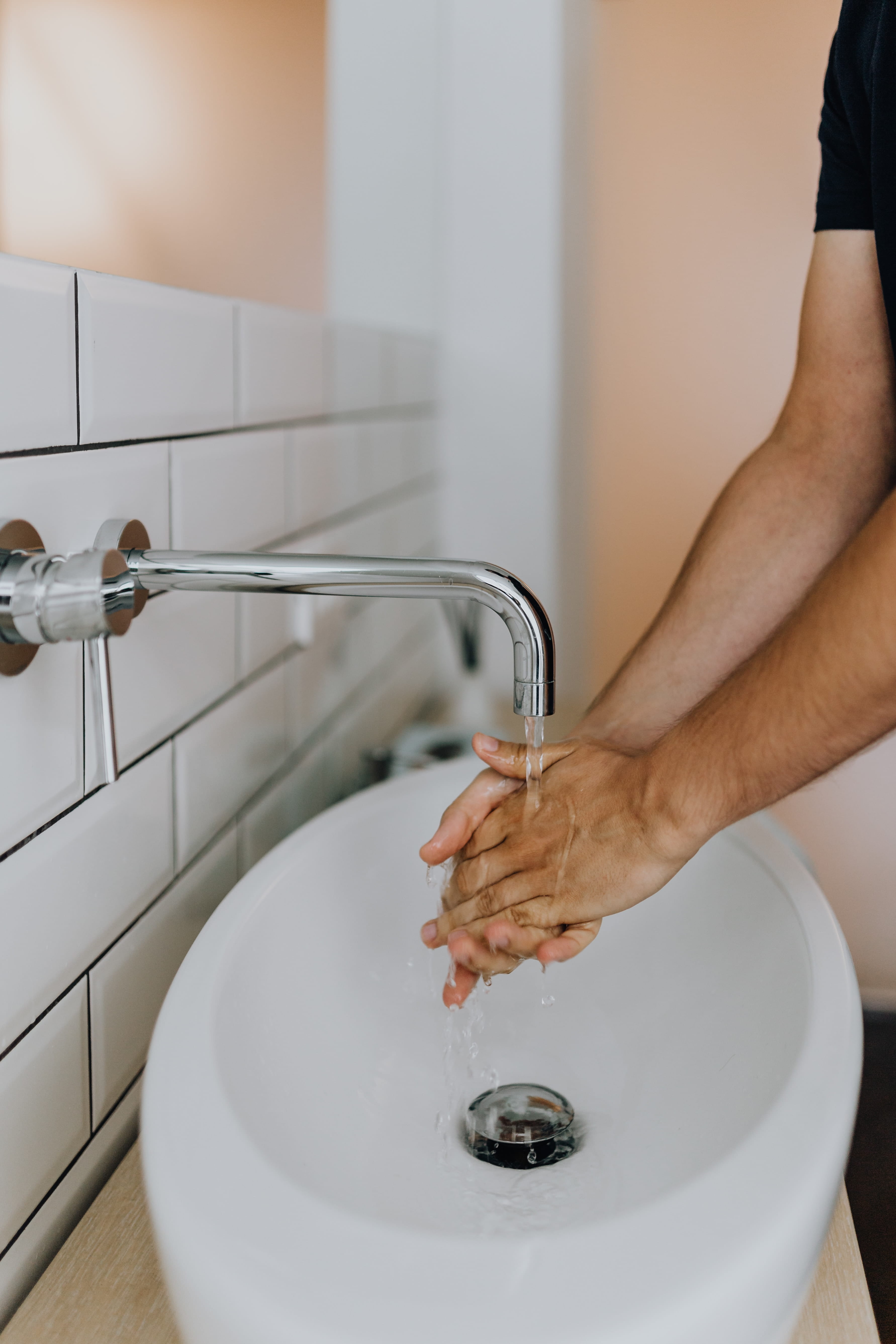 tap, bodycare, hand, cleaning, running, human limb, one person, clean, domestic room, hygiene, bathroom, washing hands, human hand, real people, washroom, Phone HD Wallpaper