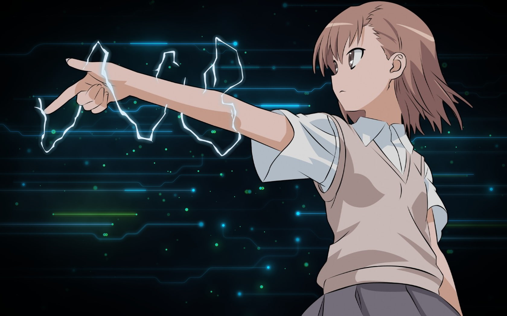 To Aru Kagaku no Railgun, music, human hand, creativity, gesturing, real people, Misaka Mikoto, art and craft, standing, human representation, occupation, HD Wallpaper