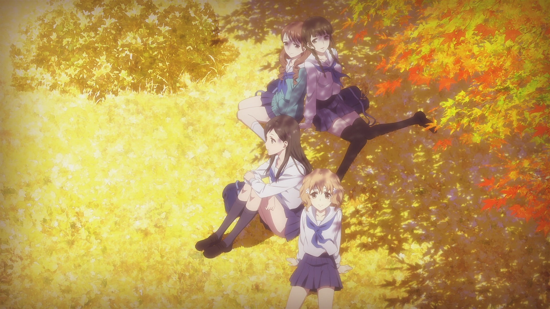 Matsumae Ohana, child, plant, Oshimizu Nako, females, 1080P, standing, tree, front view, land, girls, real people, leisure activity, young adult, three quarter length, HD Wallpaper