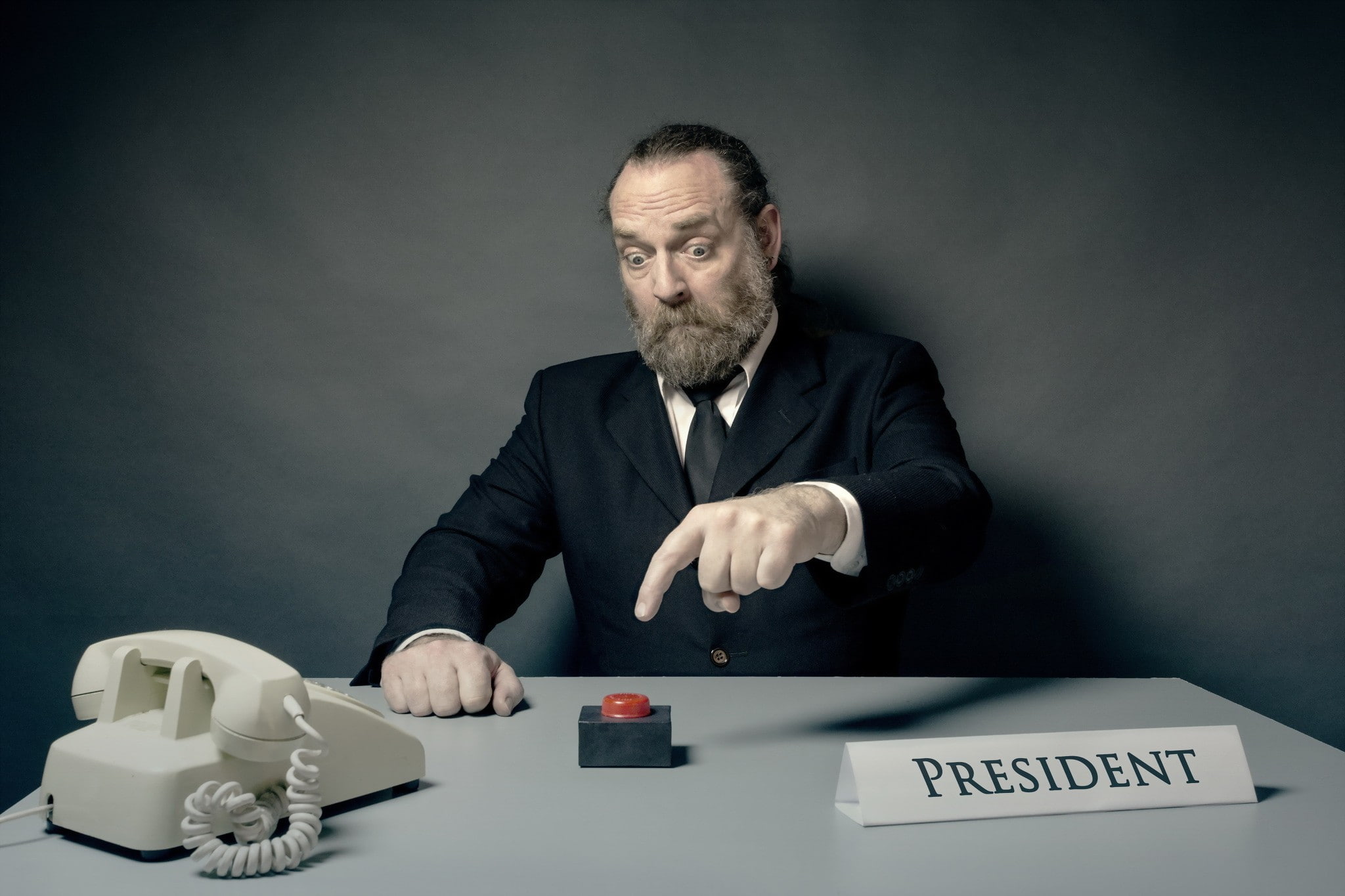 well-dressed, Doomsday, males, indoors, mature men, beard, front view, facial hair, table, business, sitting, business person, businessman, men, adult, HD Wallpaper