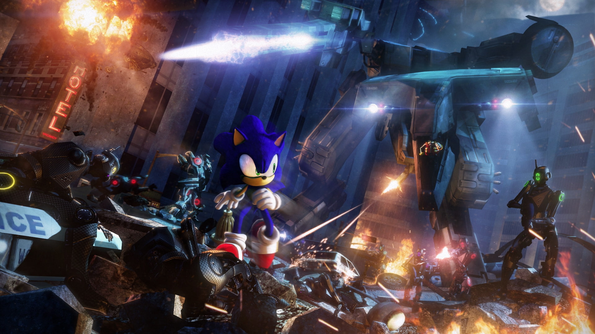 sonic, 1080P, games, artistic, steam, hedgehog, sonic the hedgehog, doomsday, x, corporation, video, gmod, valve, hd, art, gaming, HD Wallpaper