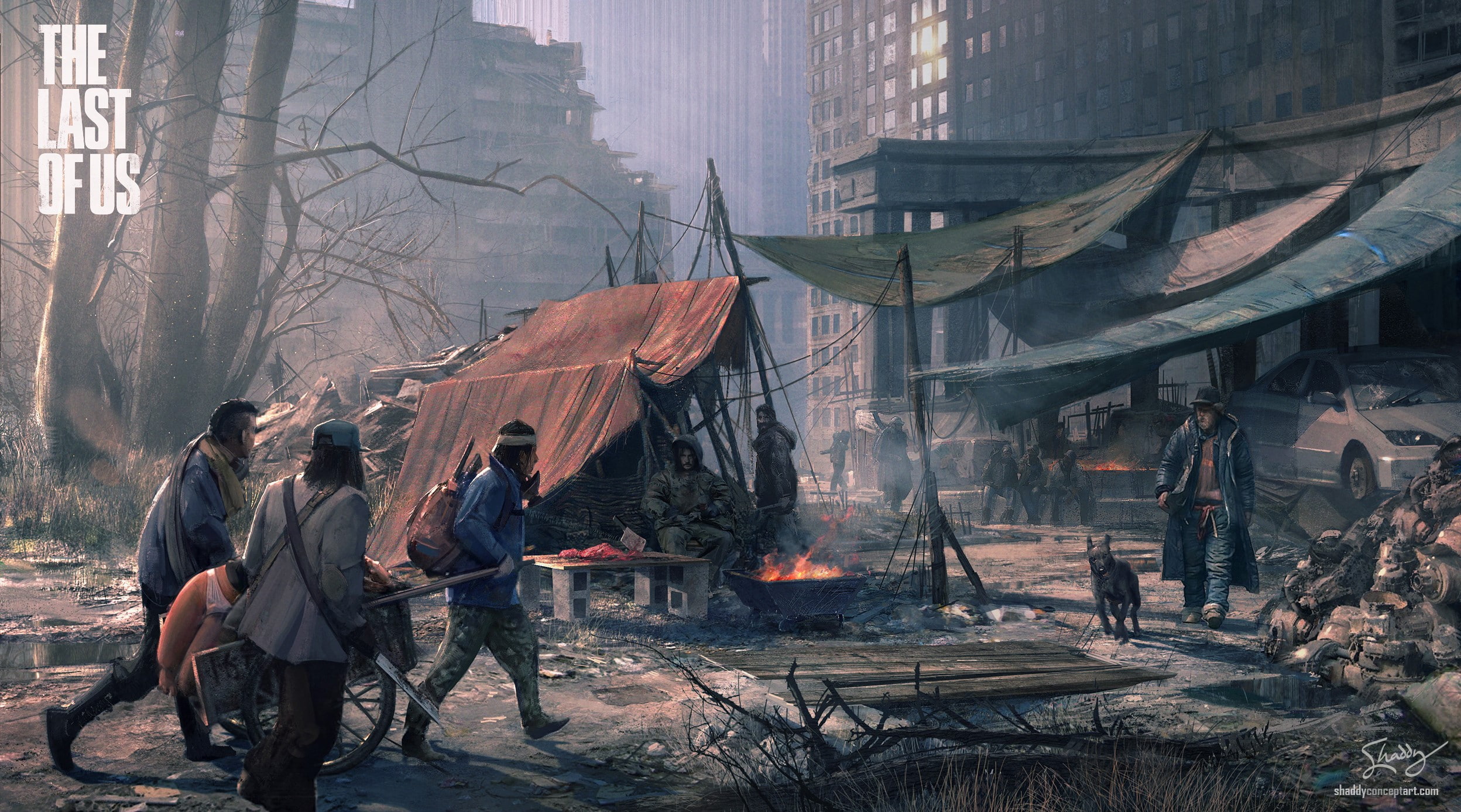 1080P, nature, group of people, People, City, occupation, adult, The last of us, working, full length, lifestyles, Doomsday, built structure, group, building, HD Wallpaper