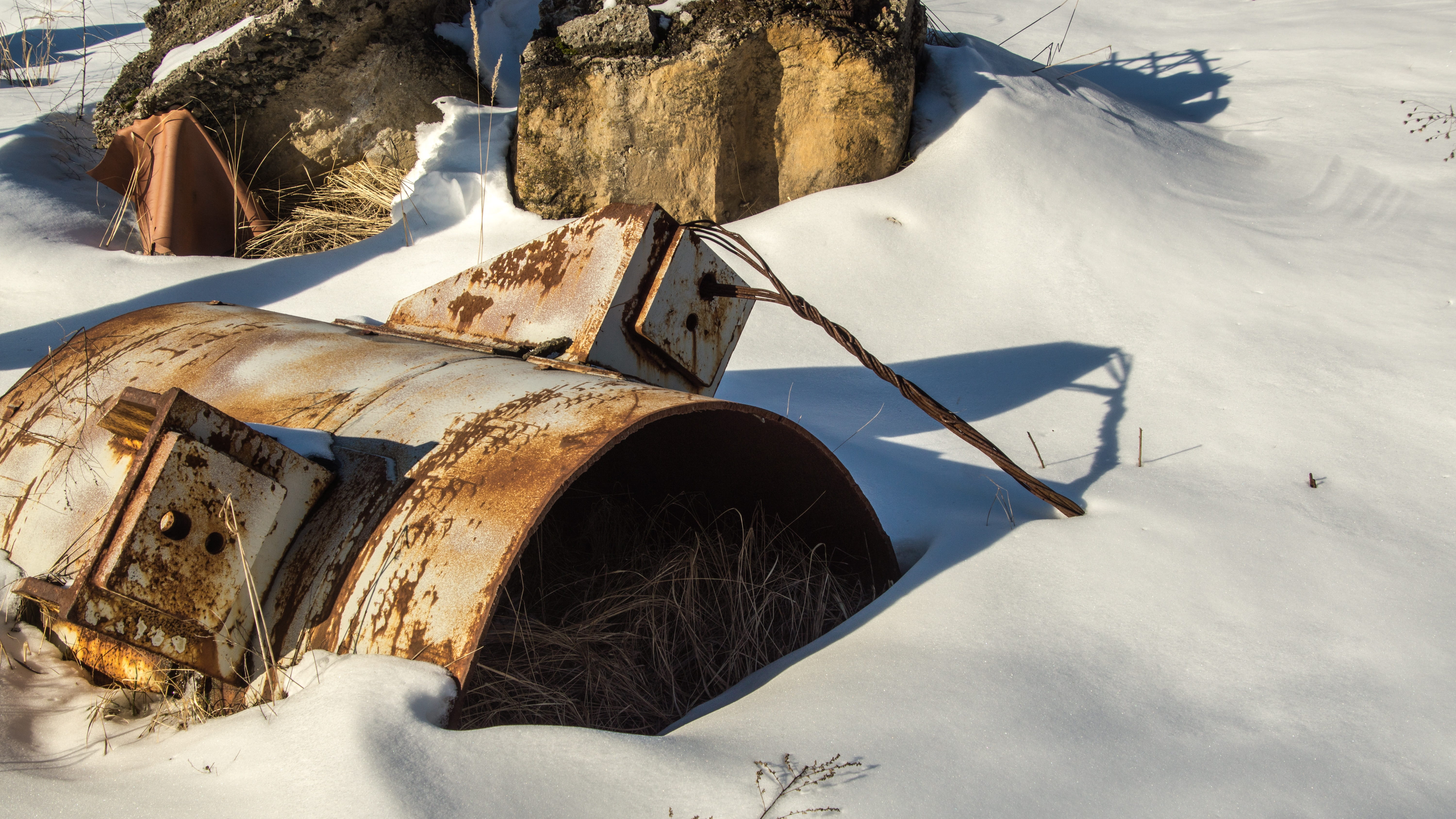 decay, dangerous, landscape, forgotten, aged, radiation, destruction, ussr, disaster, urban, winter, cold temperature, land, day, nature, old, water, hazard, HD Wallpaper