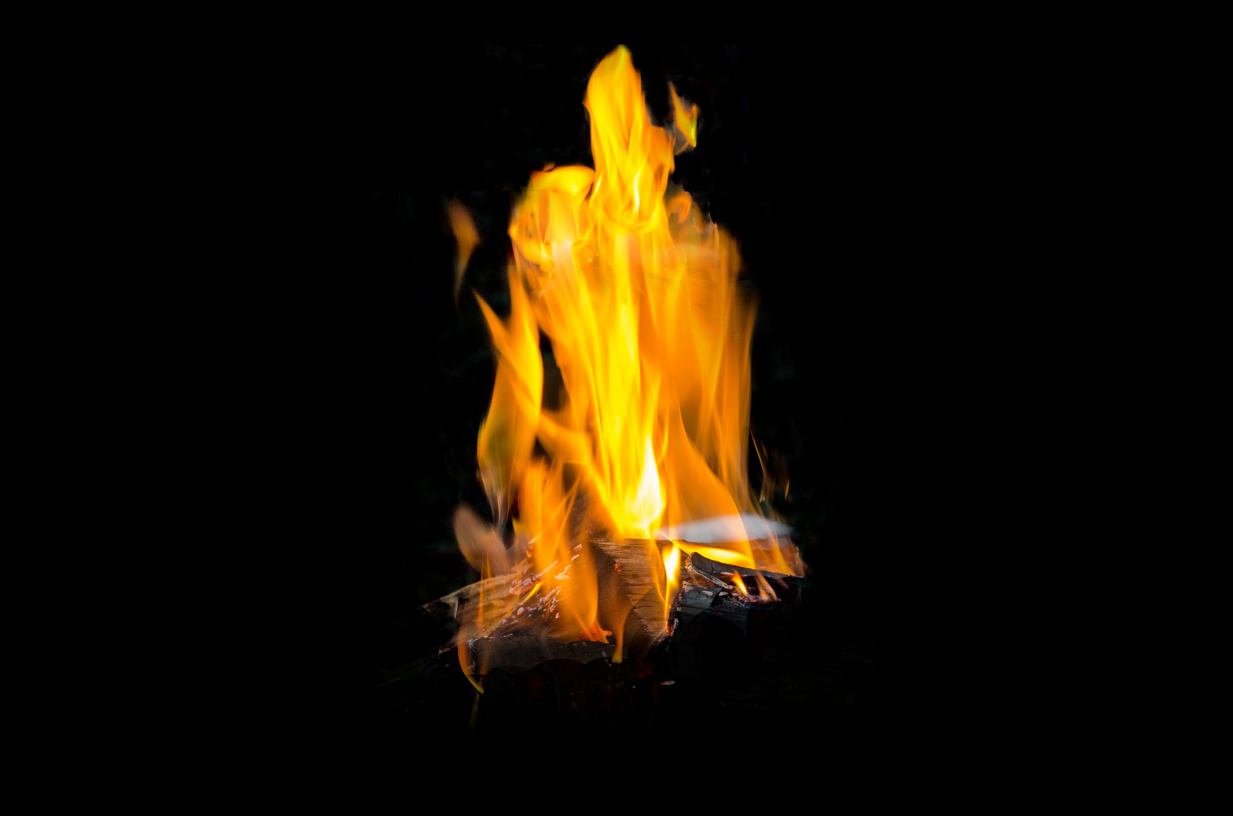 4K, charcoal, light - natural phenomenon, warmly, glowing, nature, inferno, fireplace, abstract, blaze, night, light, burning, long exposure, burnt, log, HD Wallpaper