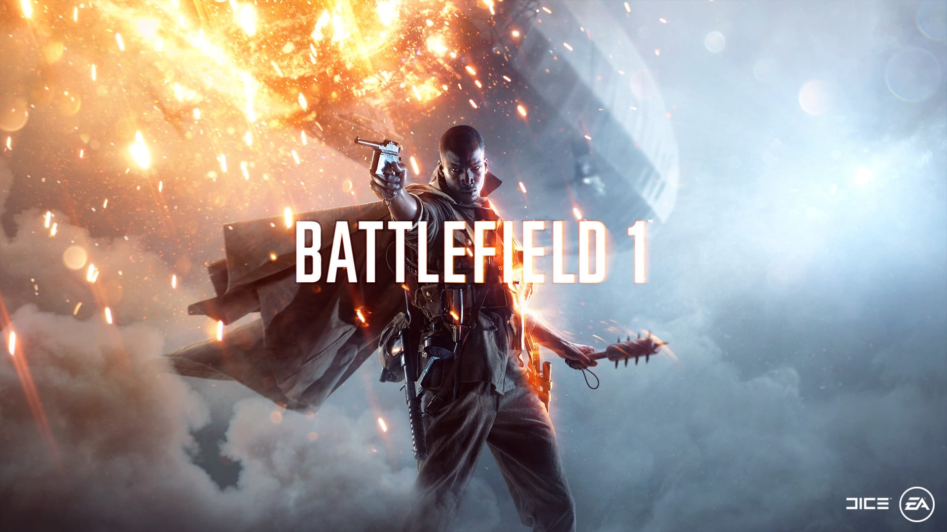 waist up, mid adult, battlefield, illuminated, standing, technology, wireless technology, PC gaming, 1080P, communication, males, Battlefield 1, HD Wallpaper