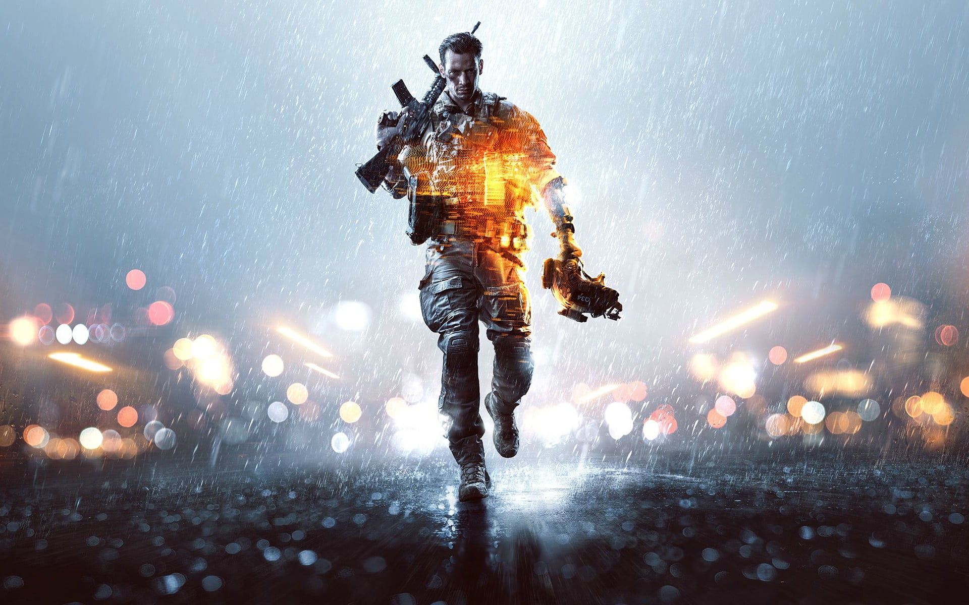 people, night, dice, wet, dusk, adult, armed forces, lens flare, government, rain, architecture, Electronic Arts, digital, protection, military, security, HD Wallpaper