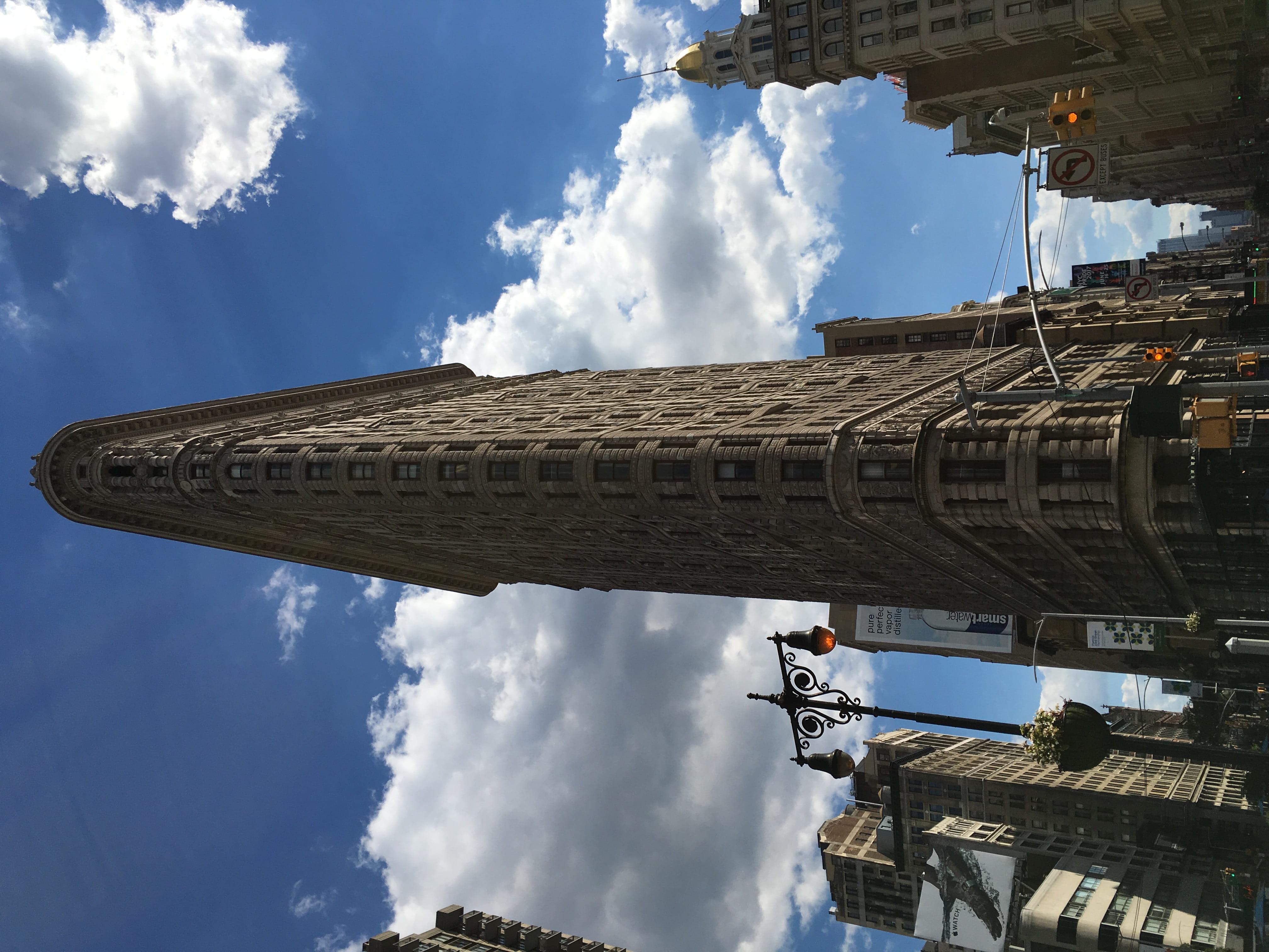 new york, flatiron, tower, united states, history, reflection, travel, no people, office building exterior, flatiron building, sunlight, skyscraper, city, HD Wallpaper