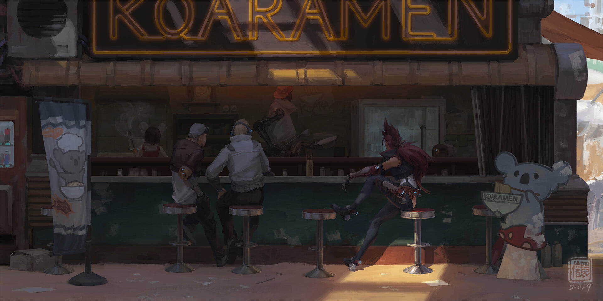 1080P, Kan Liu, post apocalypse, ramen, HD Wallpaper