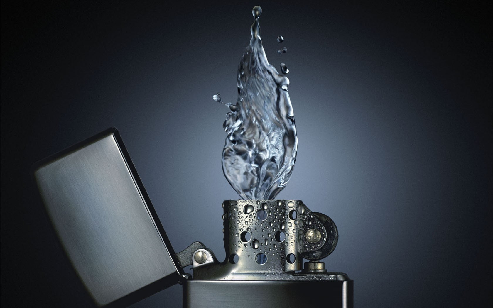 high-speed photography, colored, splashing, purity, silver colored, nature, table, technology, falling, indoors, zippo, close-up, lamp, gray, focus on foreground, HD Wallpaper