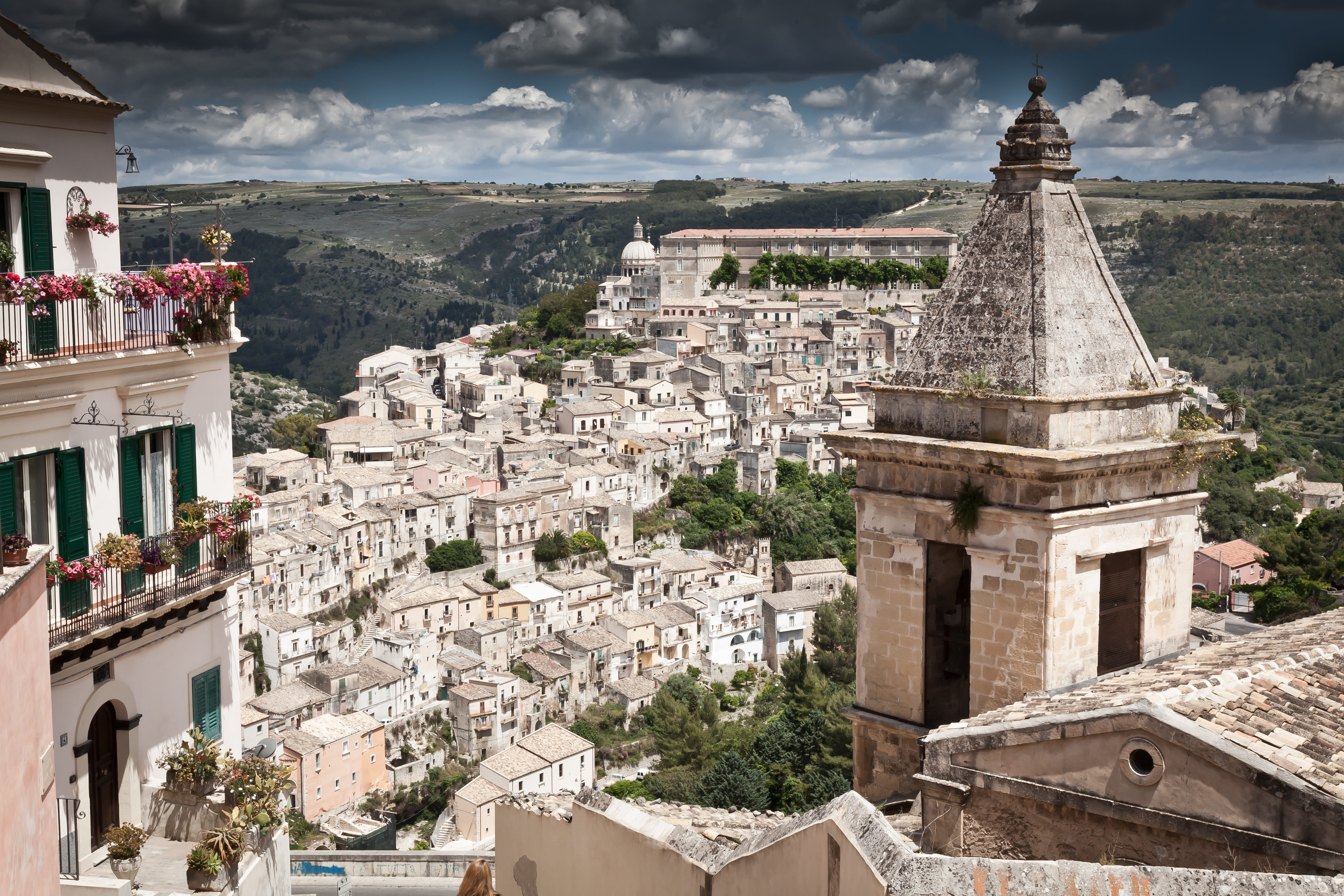 ragusa, history, building, landmark, travel, holiday, residential district, sky, ragusa ibla, cityscape, landscape, city, view, cloud - sky, angle, high angle view, HD Wallpaper