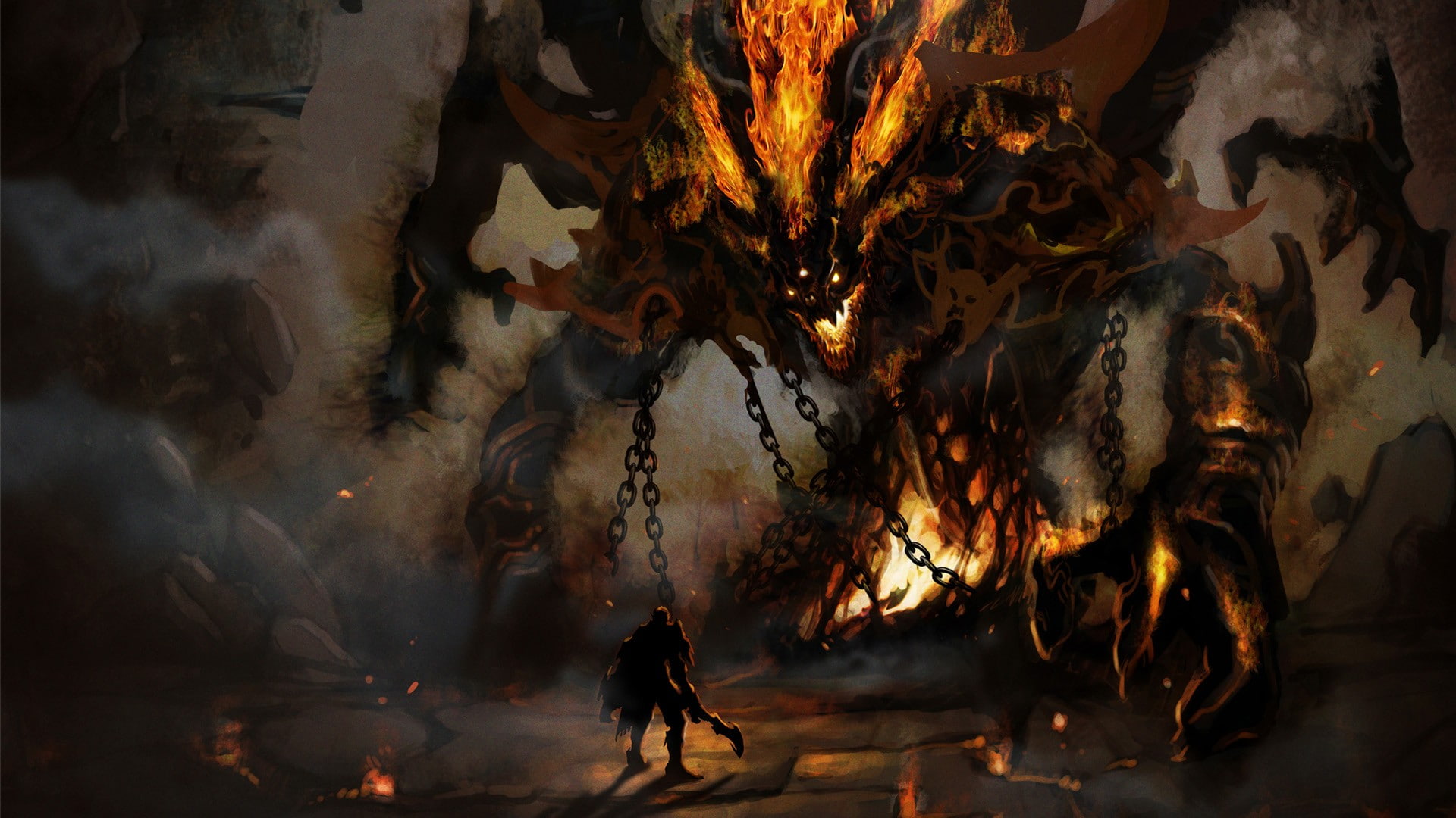 fantasy, fantasy art, art, 1080P, demon, HD Wallpaper