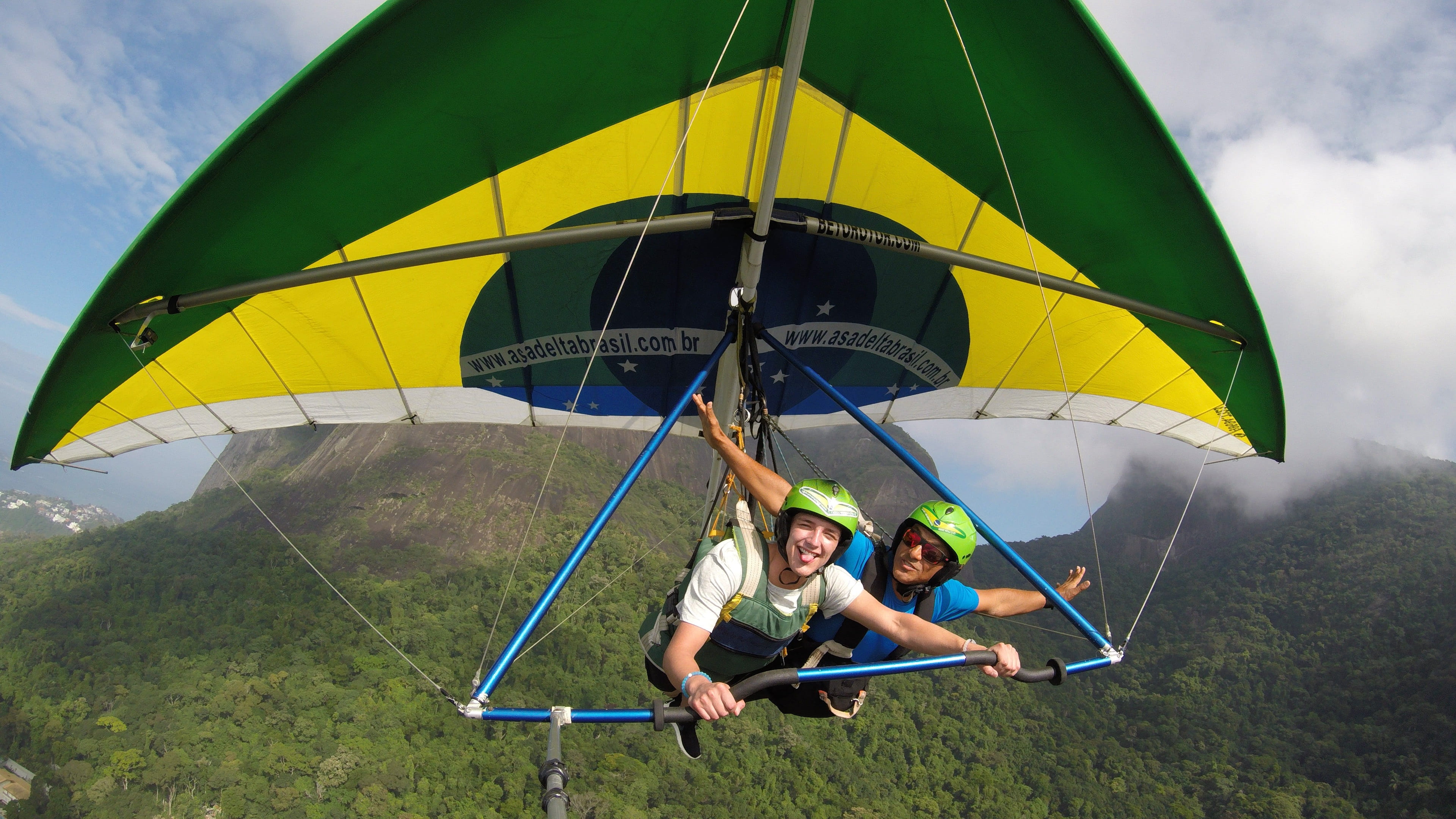 adventure, Brazil, two, one person, two people, activity, motion, glider, speed, recreational Pursuit, sport, action, men, togetherness, full length, sports And Fitness, HD Wallpaper
