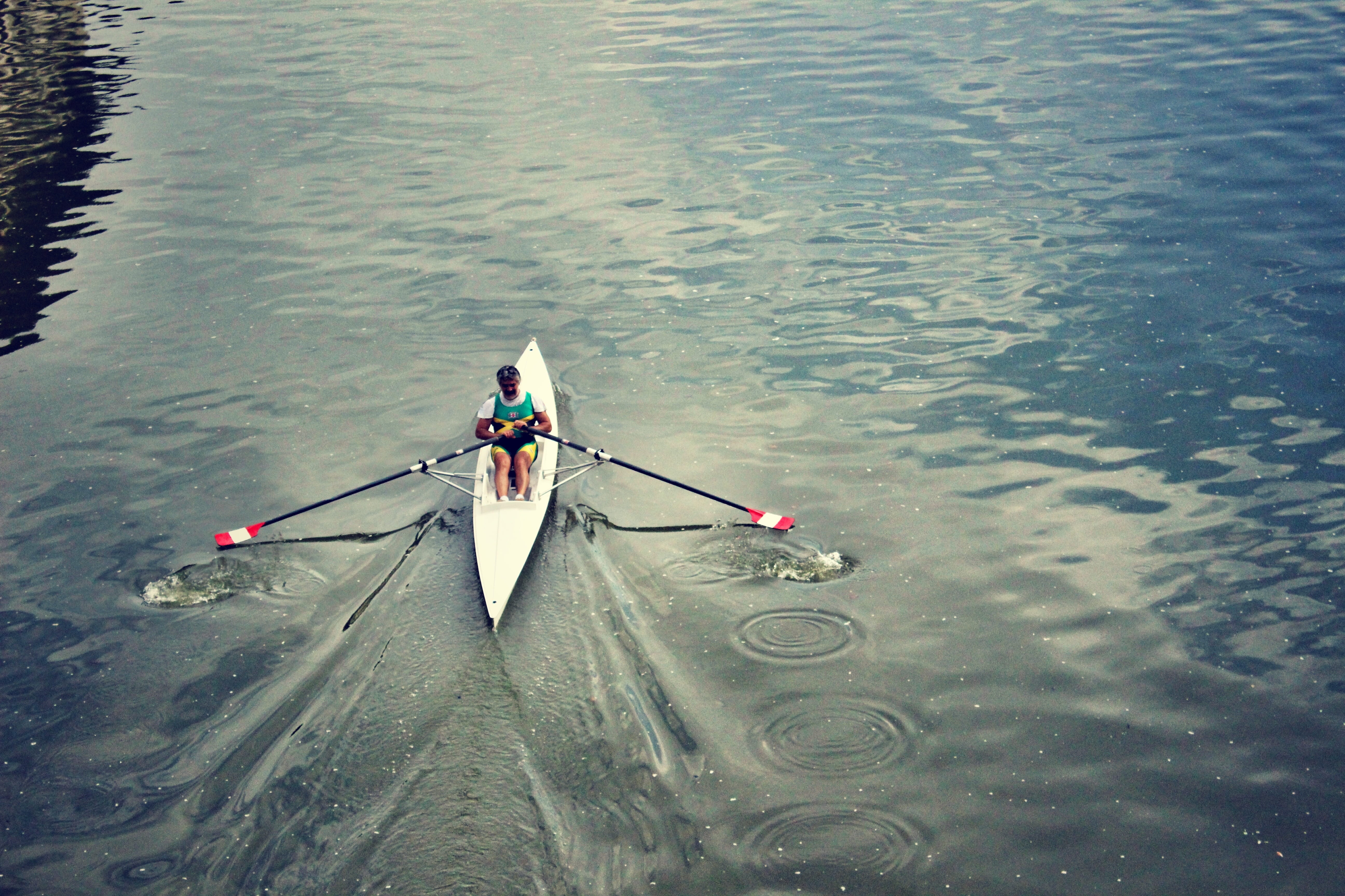 activity, Rowing, lifestyles, high angle view, Kayaking, scull, transportation, action, water Sport, rear view, 5K, canoe, Canoeing, adults only, active, HD Wallpaper