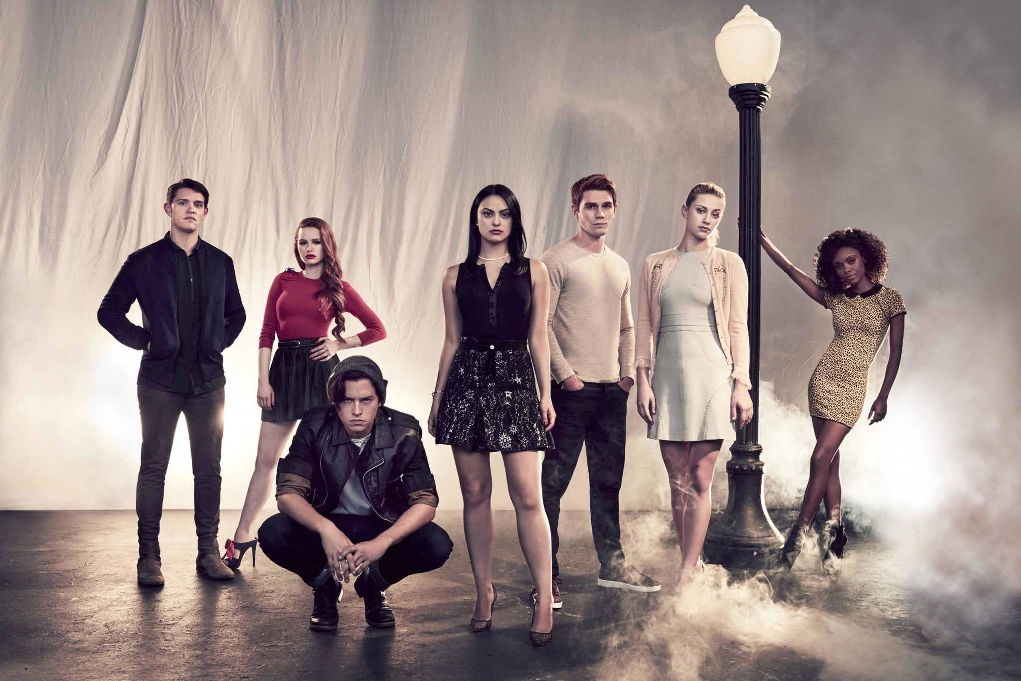 Camila Mendes, Cole Sprouse, Cheryl Blossom, TV Show, Veronica Lodge, Josie McCoy, Riverdale, Jughead Jones, KJ Apa, Madelaine Petsch, Kevin Keller, Betty Cooper, HD Wallpaper