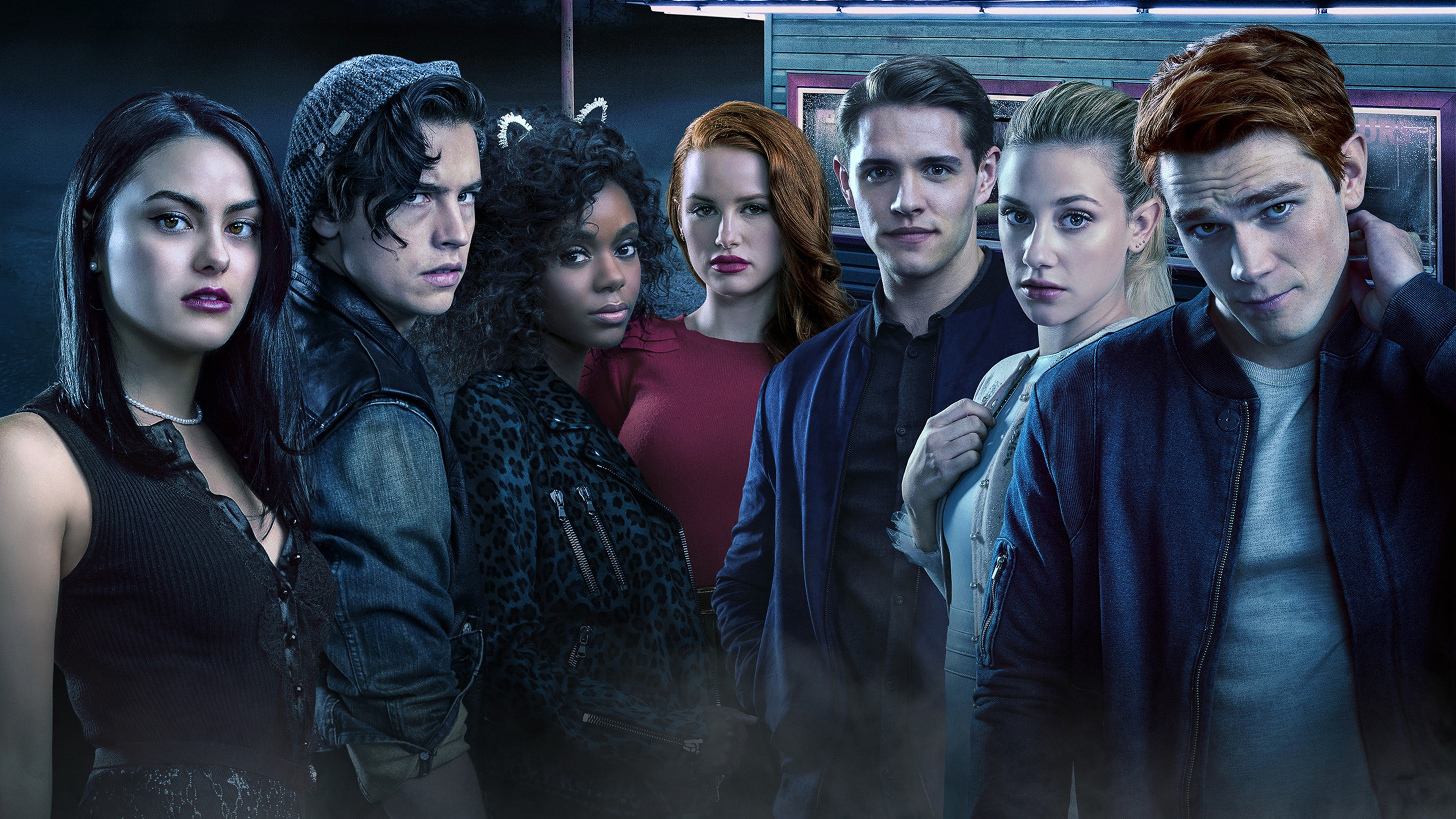 Cole Sprouse, K.J. Apa, 4k, Lili Reinhart, 4K, TV Series, Riverdale Season 2, Camila Mendes, HD Wallpaper