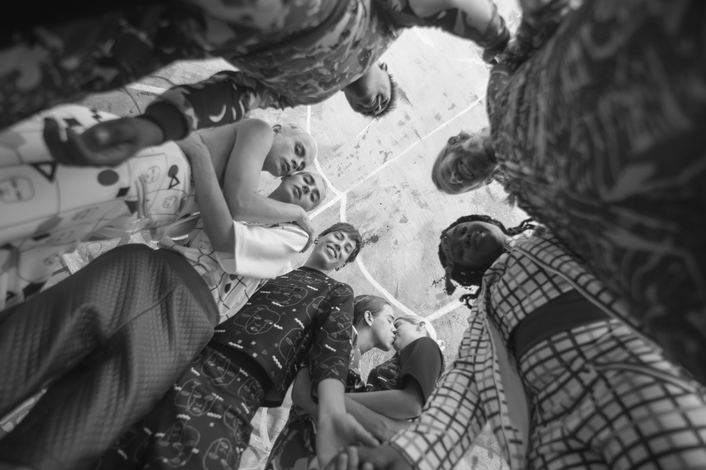group, room, shoe, body part, real people, girls, inside, together, black and white, togetherness, day, wear, grayscale, casual clothing, group of people, HD Wallpaper