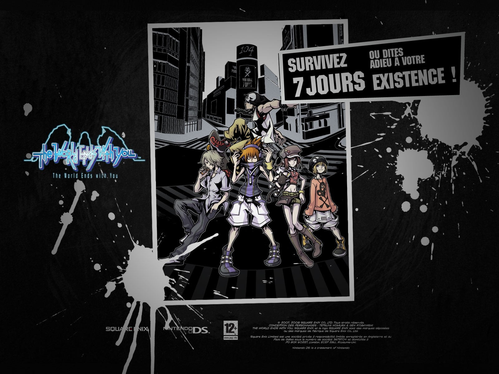 The World Ends With You, text, building exterior, sign, still life, representation, auto post production filter, variation, art and craft, architecture, HD Wallpaper