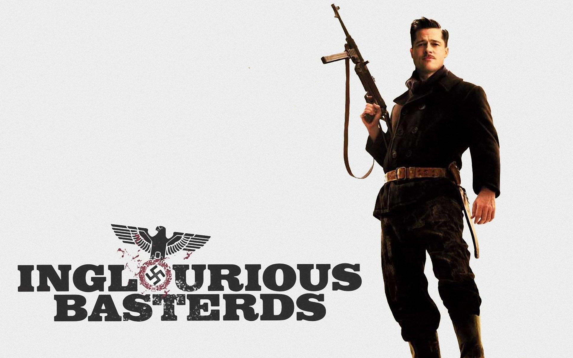 wwll, drama, war, basterds, adventure, military, pitt, 1080P, inglourious, HD Wallpaper