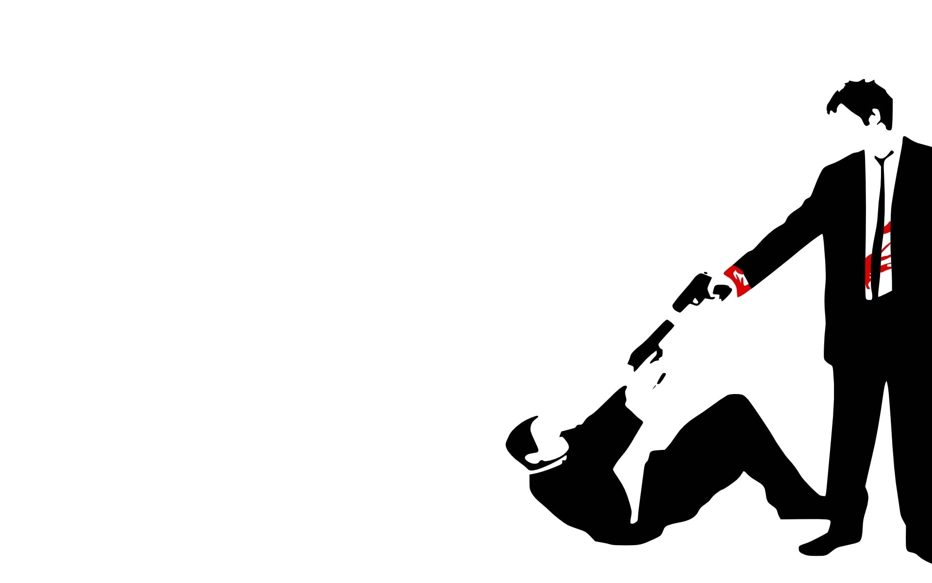 blood, pistol, 1080P, men, dark, vector, handguns, reservoir, guns, dogs, weapons, people, HD Wallpaper