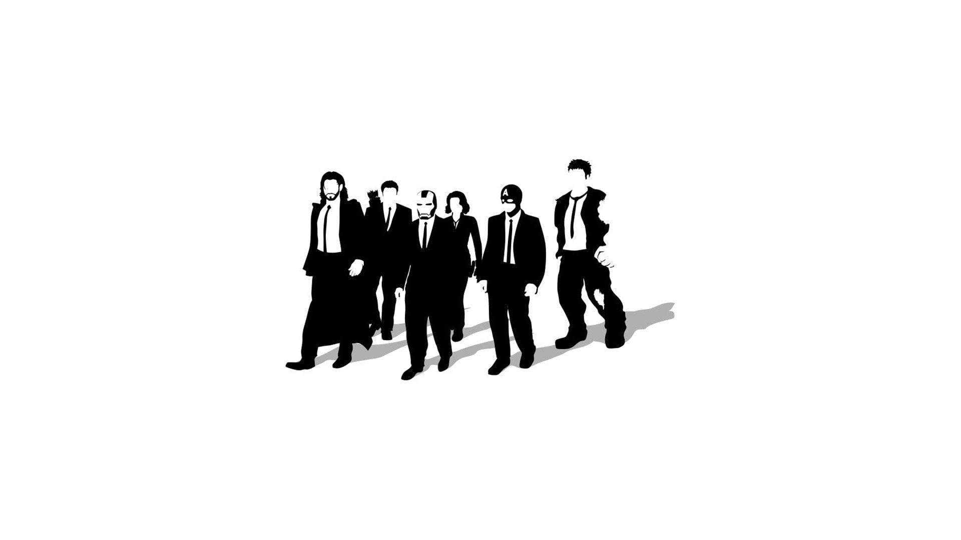 minimalistic, background, Simple, Avengers, artwork, 1080P, Reservoir, dogs, HD Wallpaper