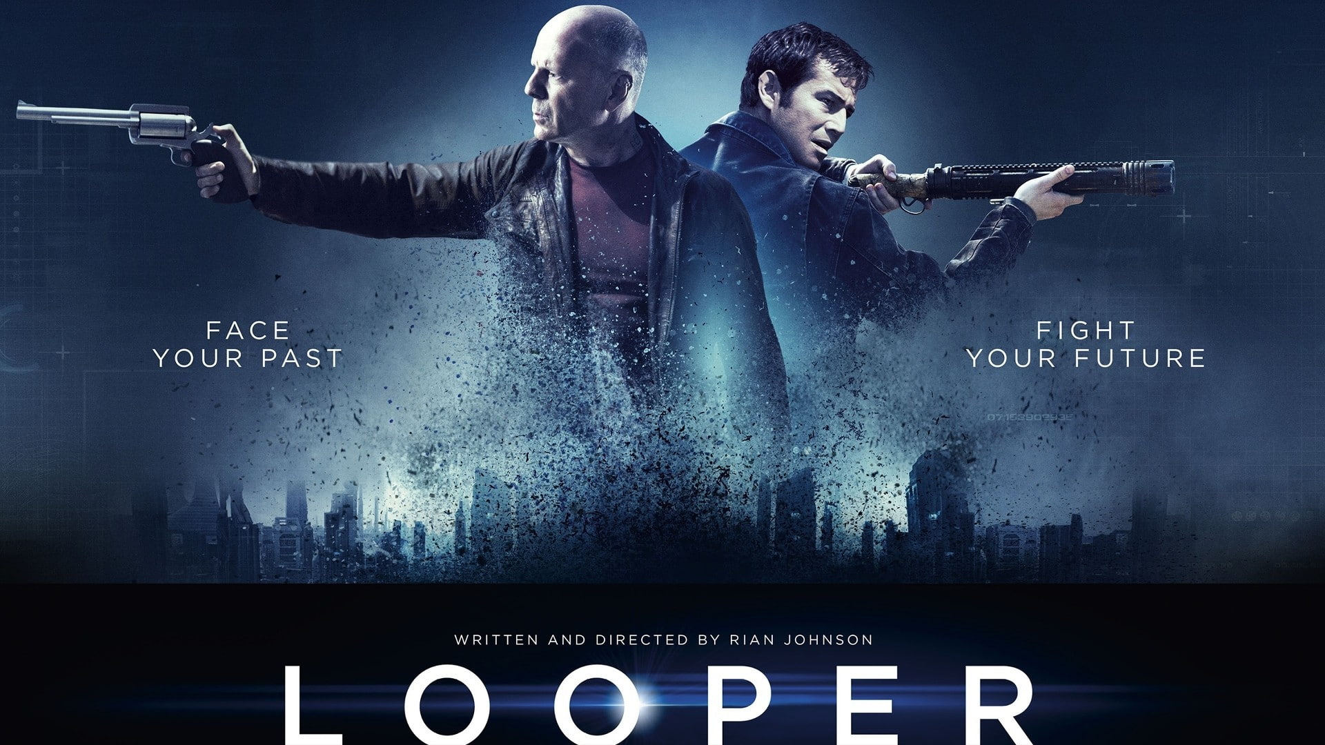 Bruce Willis, movies, 1080P, Joseph Gordon-Levitt, Looper, HD Wallpaper