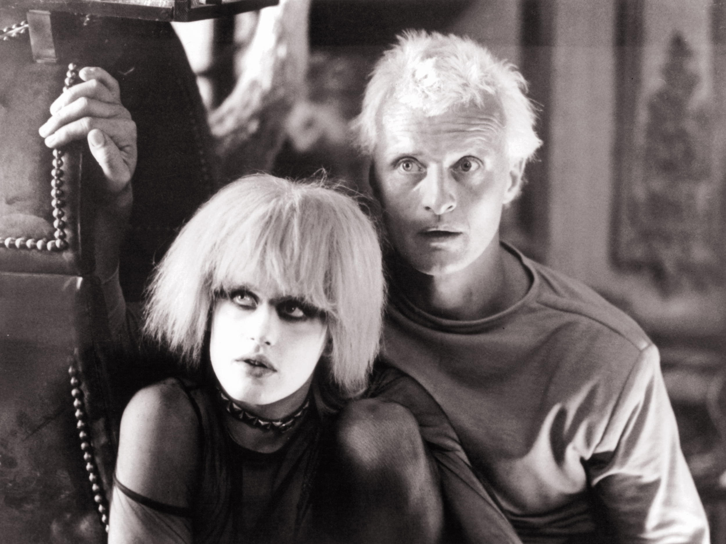 Rutger Hauer, Blade Runner, 1080P, monochrome, Daryl Hannah, HD Wallpaper