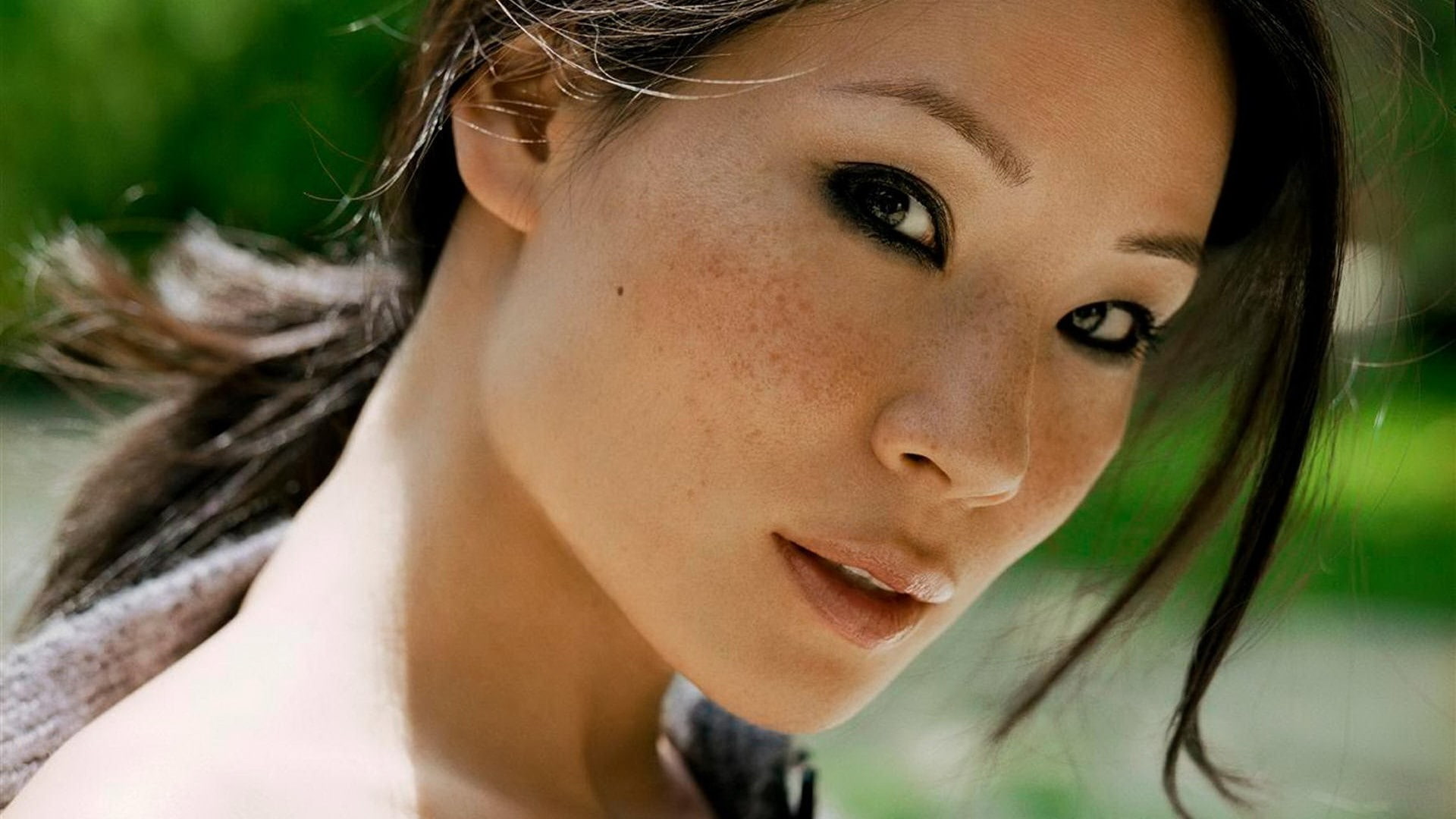 looking, emotion, Asian, human hair, body part, young adult, depression - sadness, face, closeup, actress, Charlies Angels, headshot, looking at viewer, HD Wallpaper