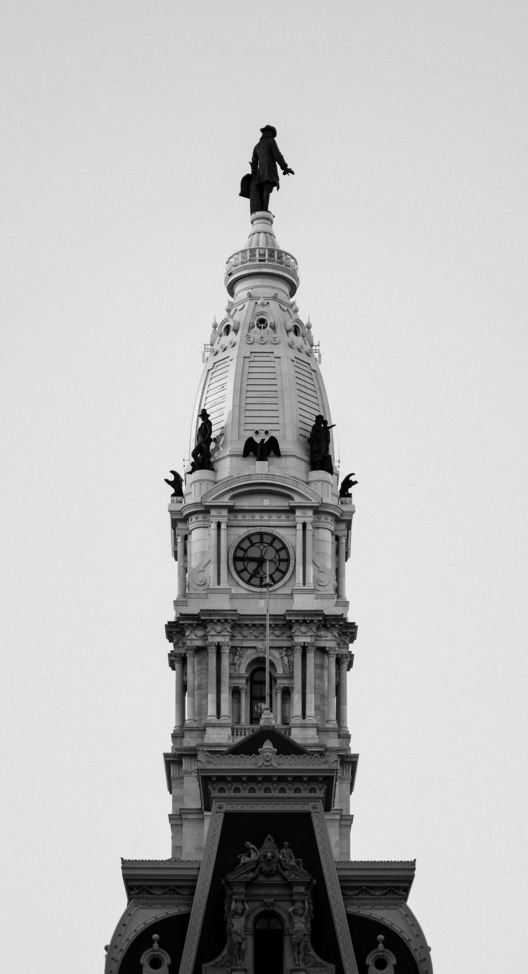 architechture, clear sky, philadelphia, philly, pa, no people, art and craft, buildings, religion, city, building exterior, spirituality, architectural column, Phone HD Wallpaper