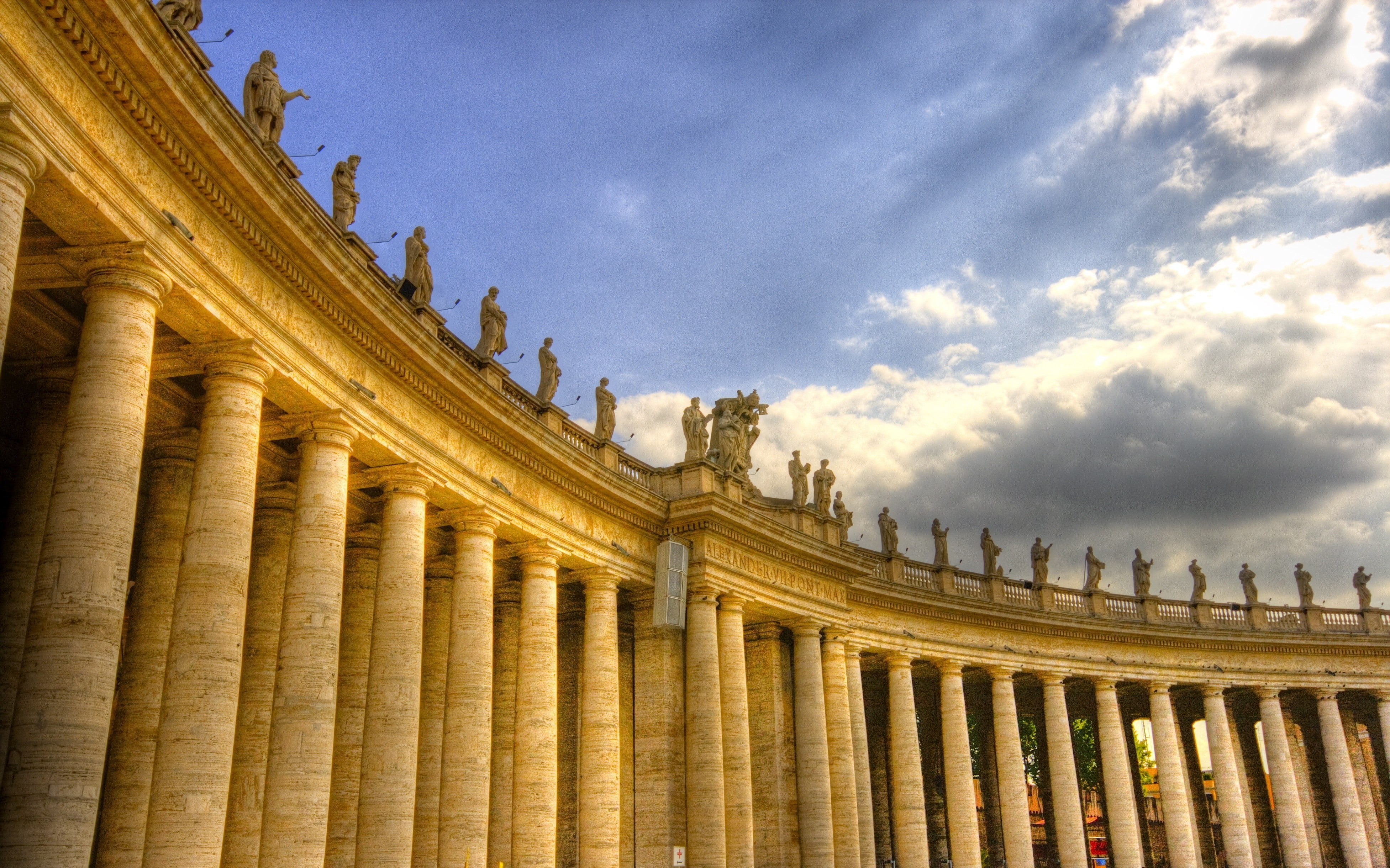 4K, travel destinations, no people, built structure, nature, architecture, outdoors, colonnade, classical style, tourism, ancient, architectural column, HD Wallpaper