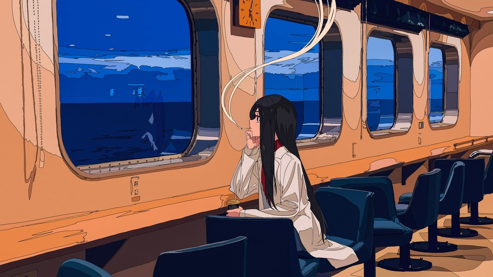 three quarter length, public transportation, women, real people, train - vehicle, leisure activity, train, sunlight, chair, scientists, day, one person, HD Wallpaper