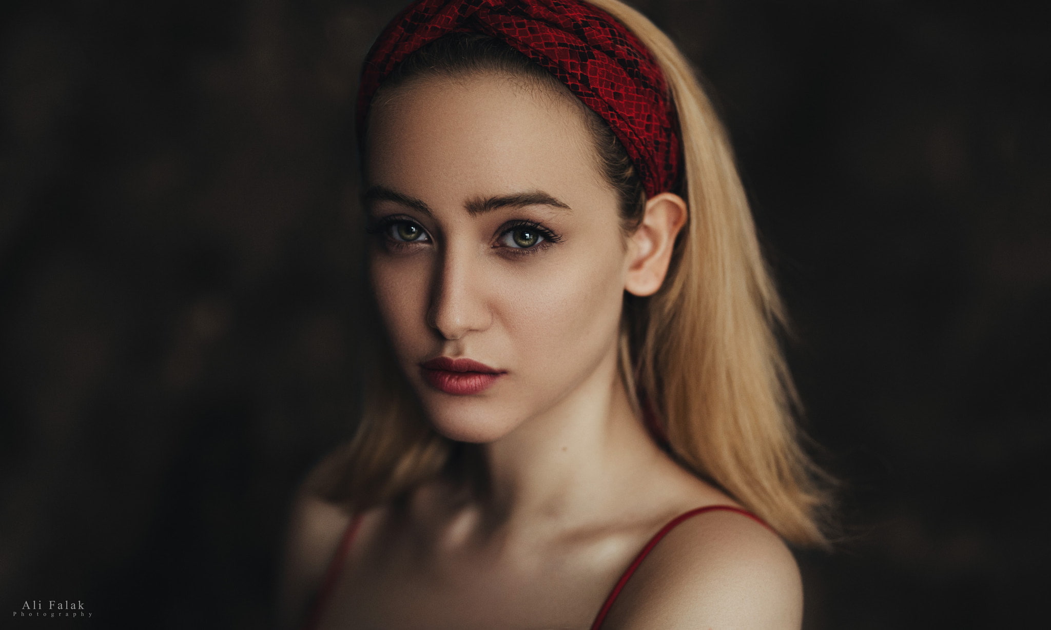 1080P, face, portrait, hairband, Ali Falak, blonde, women, HD Wallpaper
