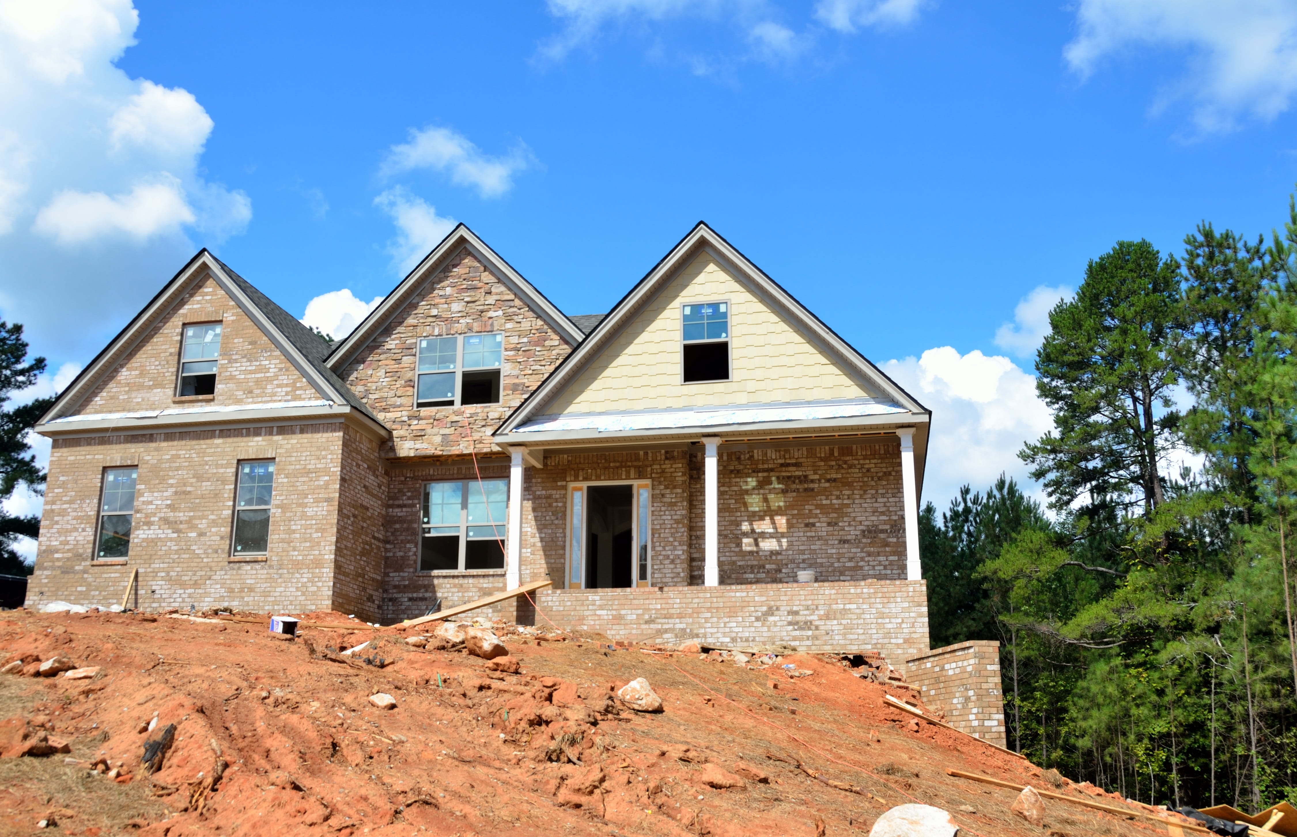 day, residential, construction, sunlight, window, sale, New Home, residential district, realty, green color, blue, abandoned, dwelling, buy, ruined, family, HD Wallpaper