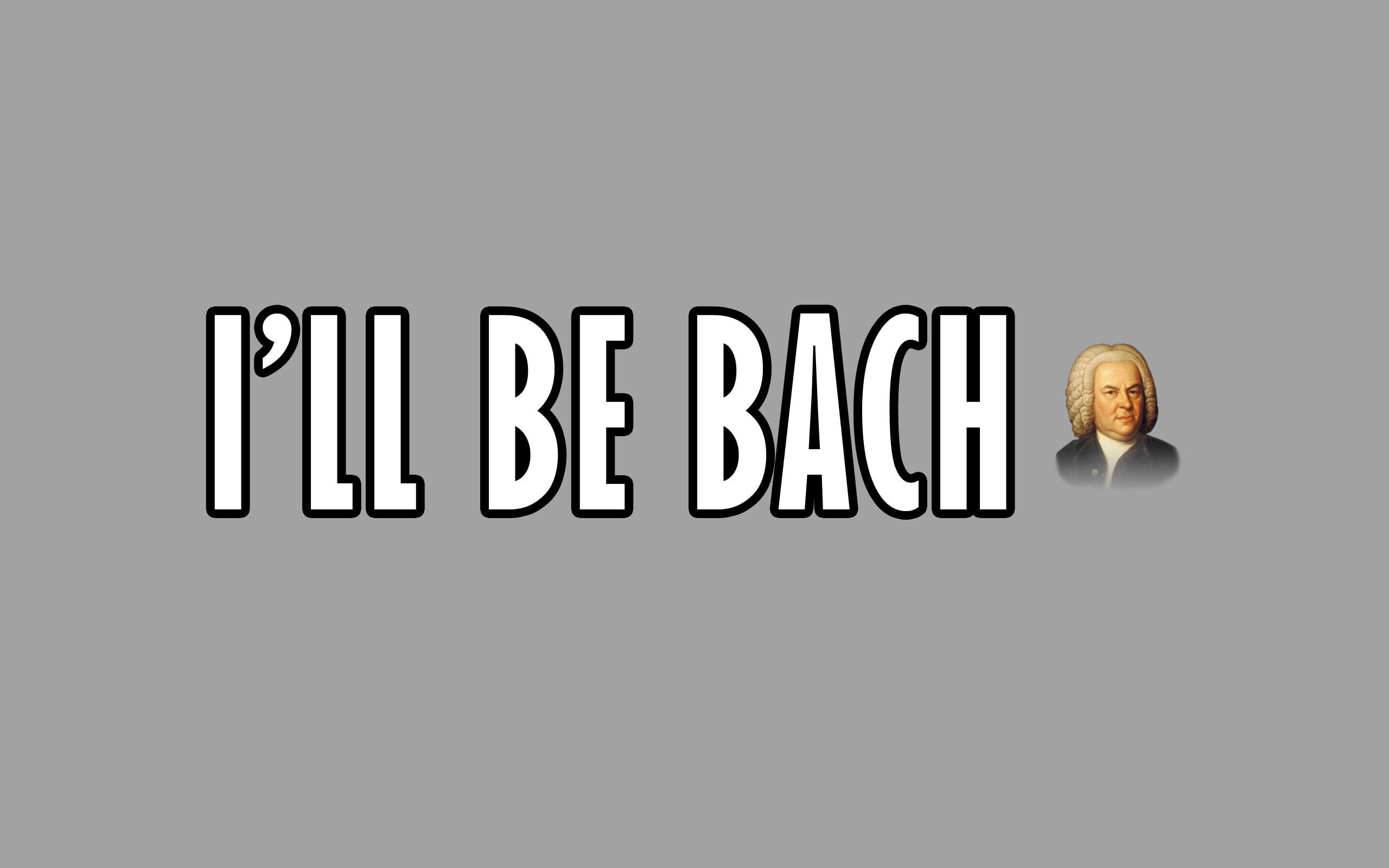bach, joke, 2K, HD Wallpaper