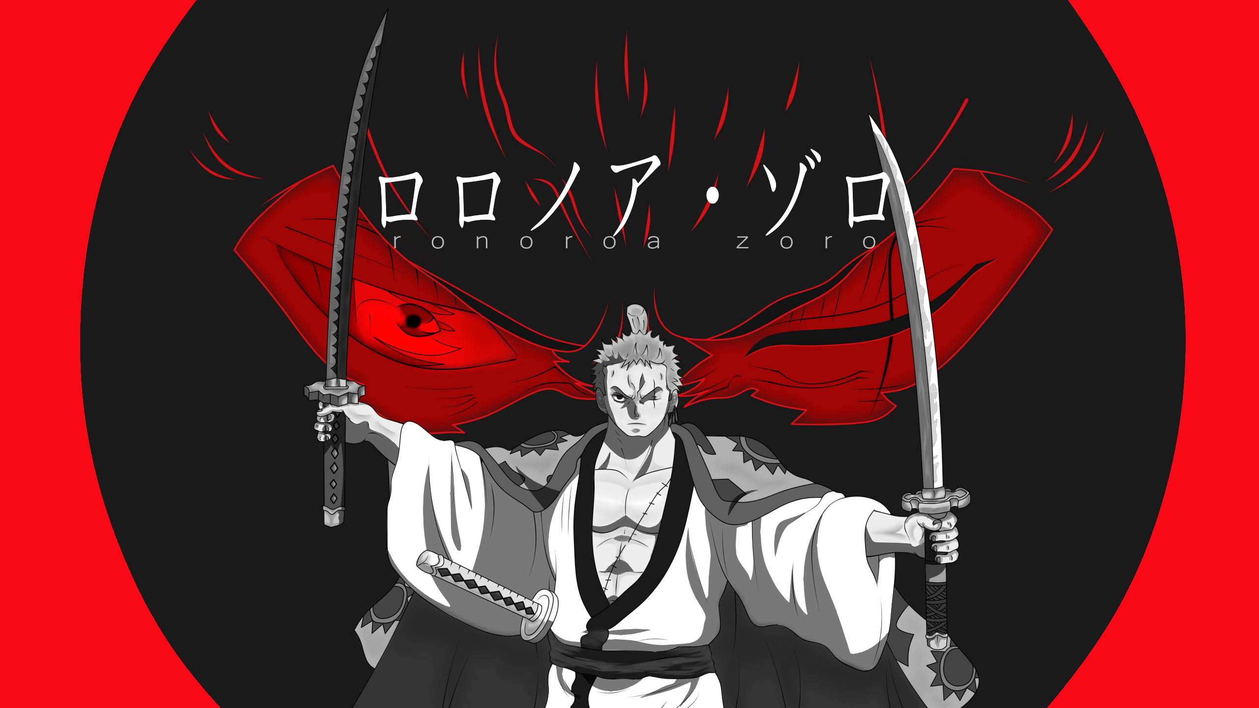 2K, anime boys, digital art, Roronoa Zoro, metalanguage, drawing, One Piece, HD Wallpaper