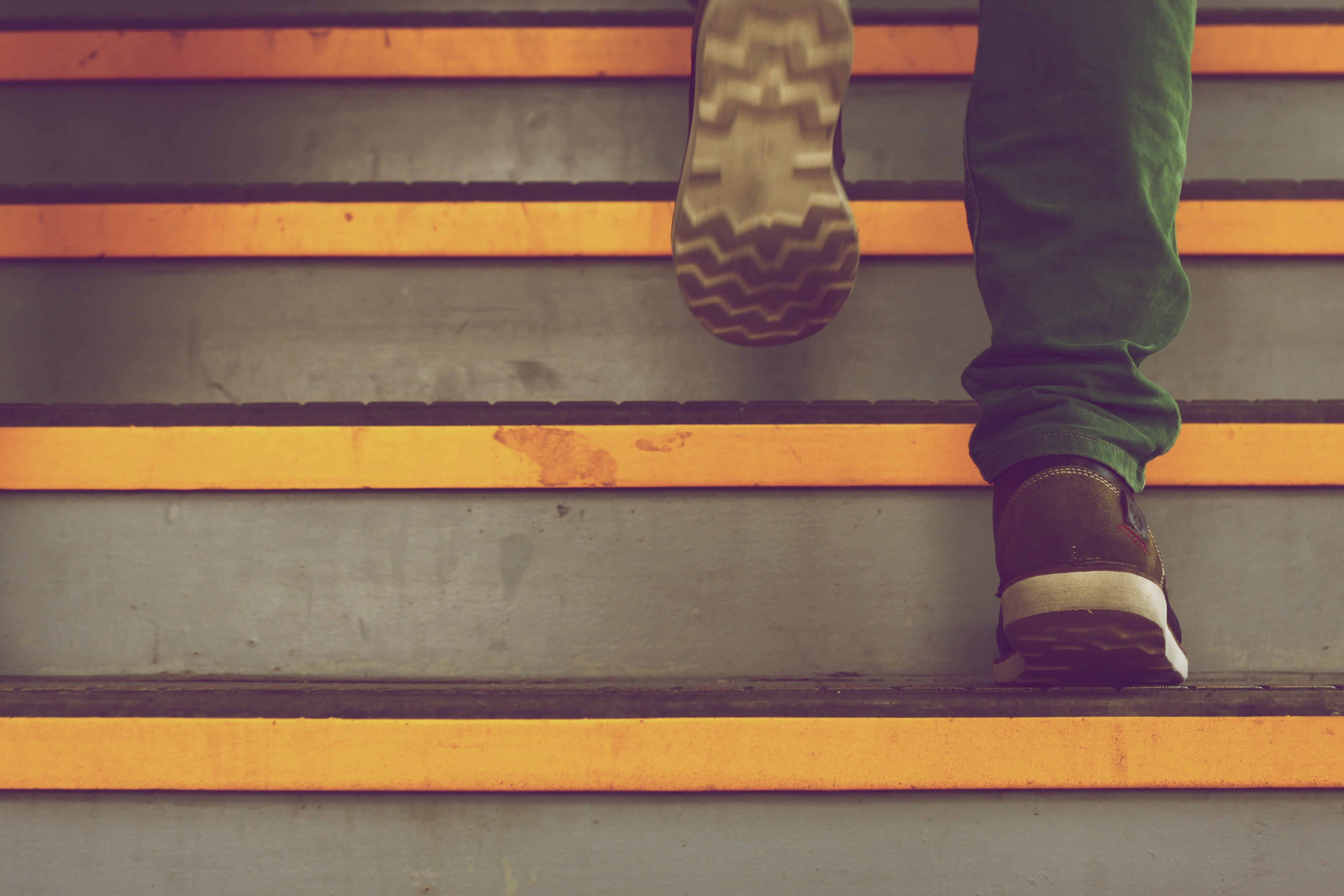 shoe, top, staircase, males, steps, standing, leisure activity, close-up, lifestyles, material style, urban Scene, day, striped, simple background, real people, HD Wallpaper