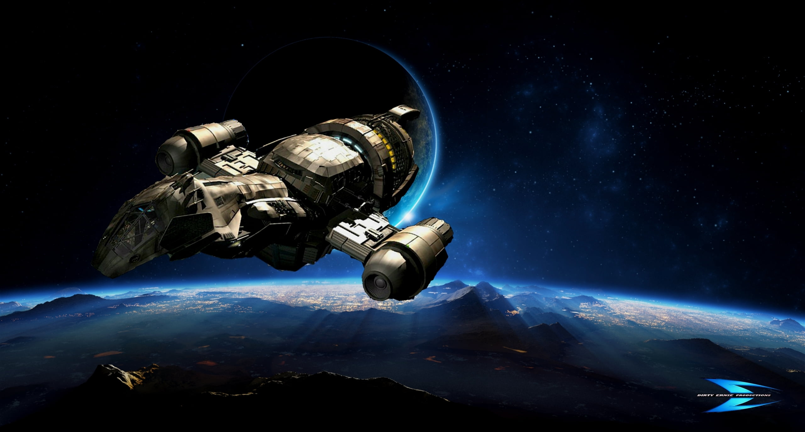 spaceship, zero gravity, space exploration, planet earth, digital composite, night, motion, stars, no people, planet, mode of transportation, exploration, HD Wallpaper