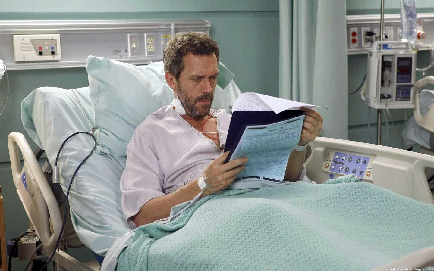 men, medical equipment, lab coat, lying down, healthcare and medicine, indoors, occupation, one person, patient, hospital ward, males, illness, 720P, hospital gown, HD Wallpaper