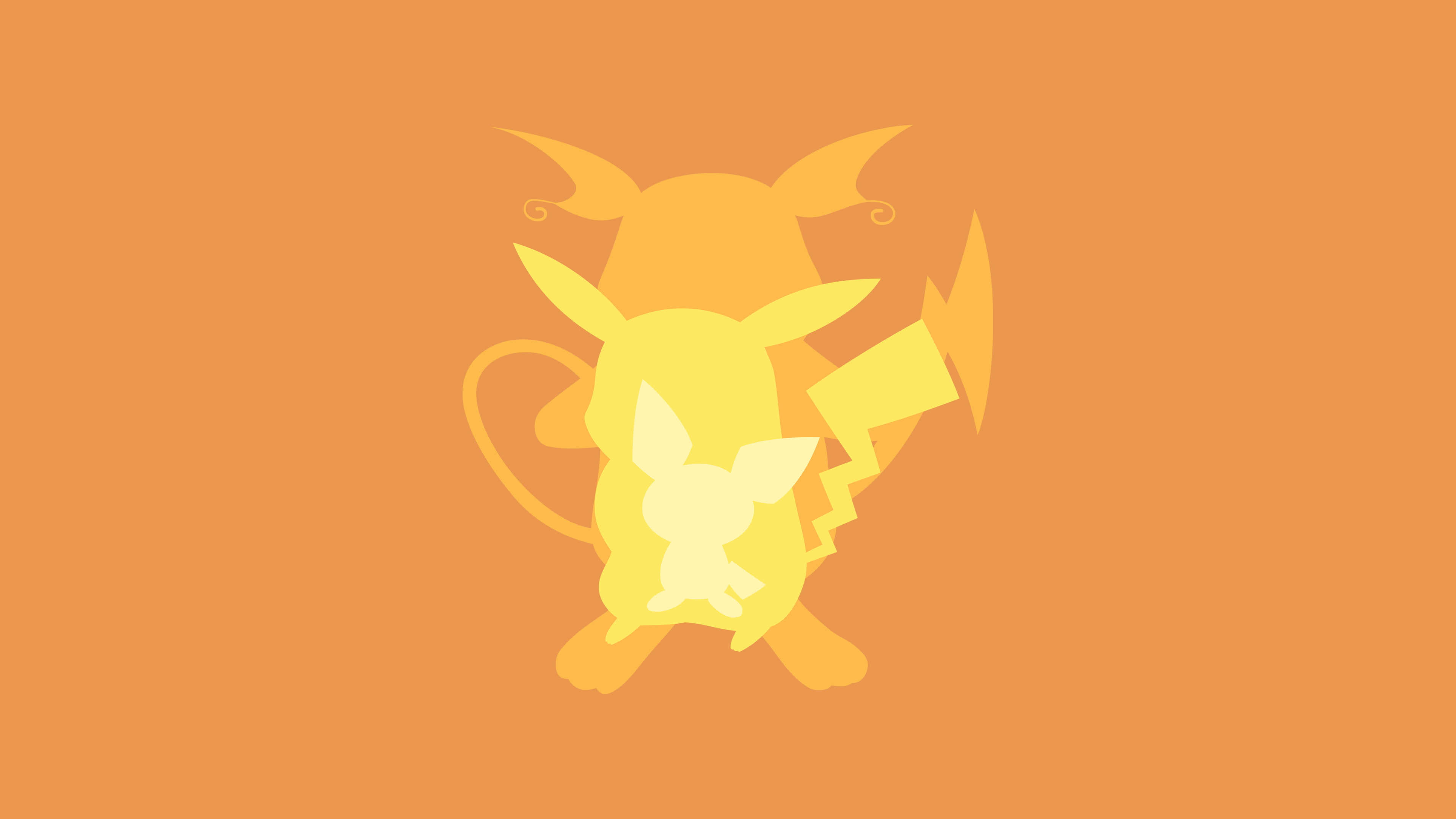Pichu (Pokémon), 4K, Pikachu, Raichu (Pokémon), Pokémon, HD Wallpaper