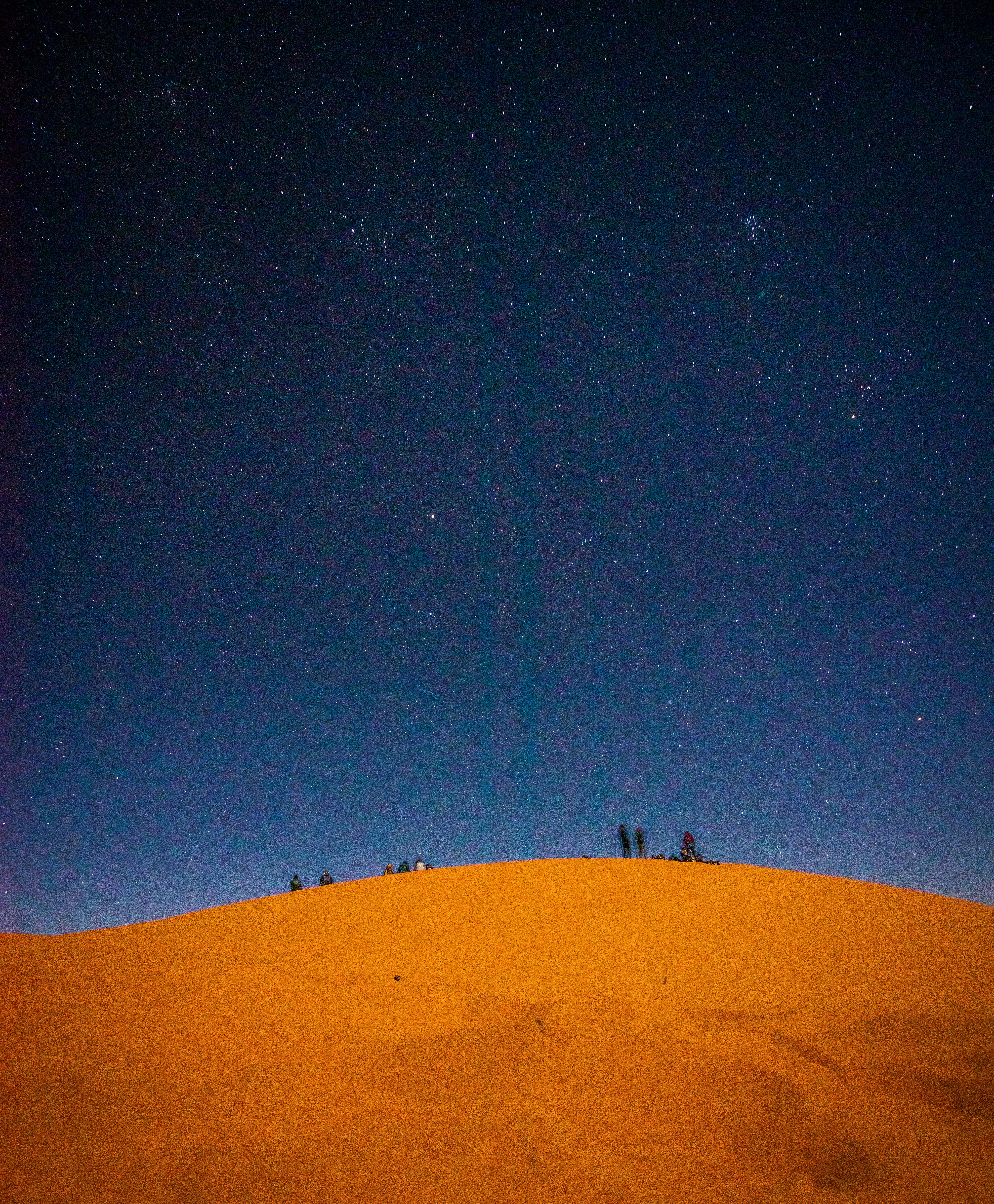 landscape, scenic, merzouga, sky, real people, morocco, desert, scenics - nature, unrecognizable person, arid climate, space, sand, astronomy, climate, Phone HD Wallpaper