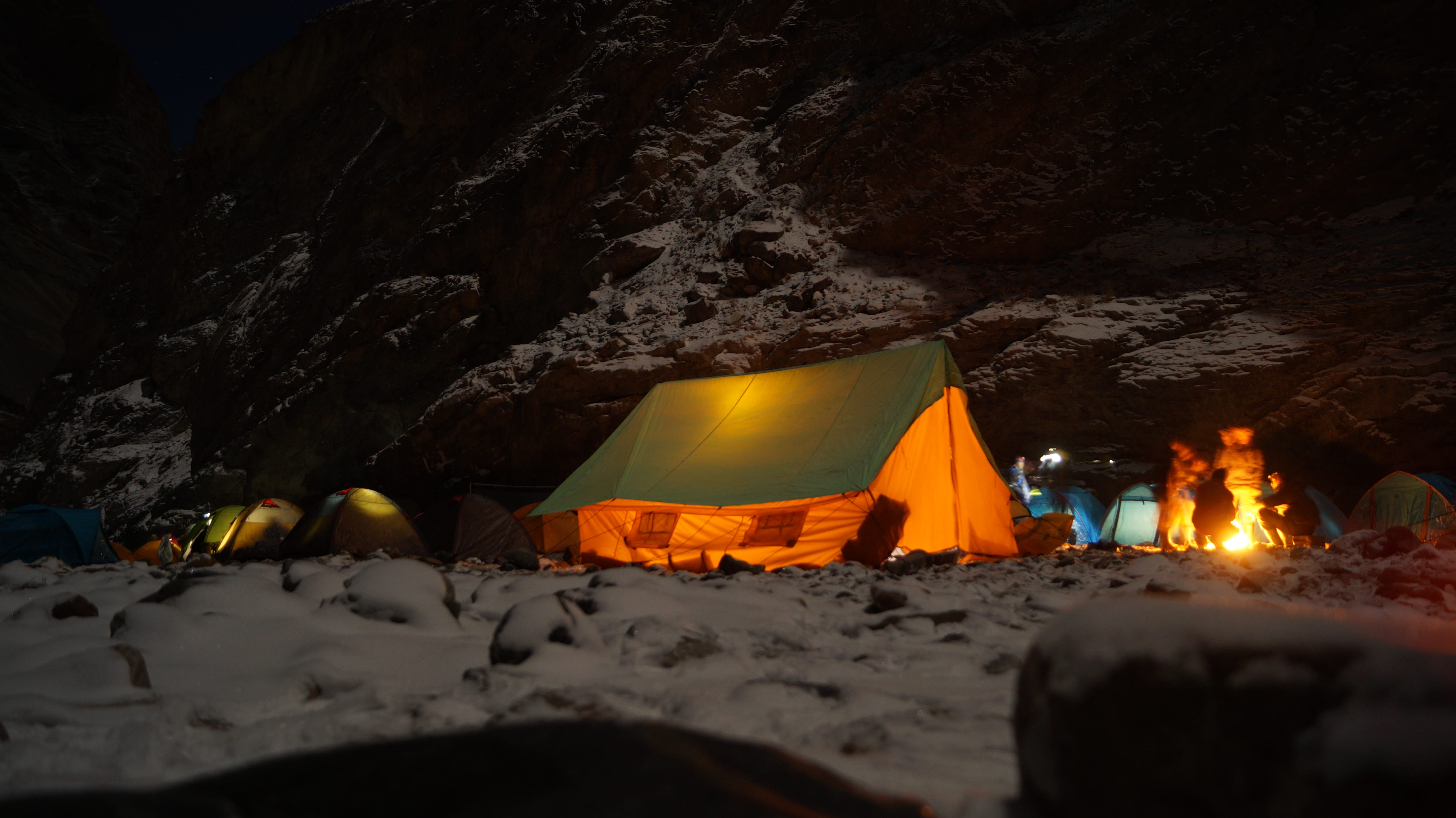 tent, people, outdoors, campfire, adventure, therapy, camping, nature, travel, heat - temperature, shore, night, bonfire, burning, cave, rubble, cricket insect, HD Wallpaper