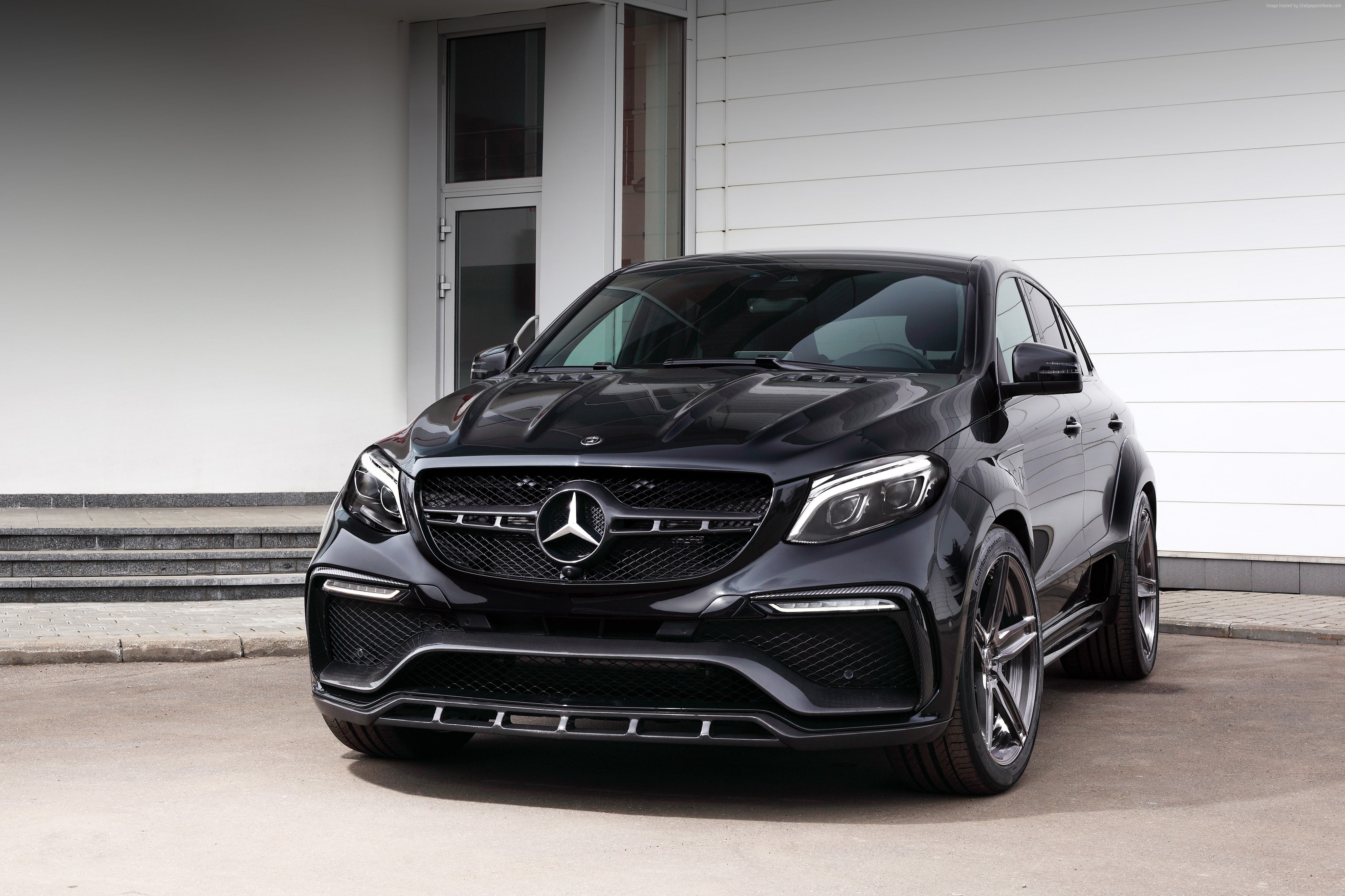 black, Mercedes-Benz inferno GLE, coupe, 4K, HD Wallpaper