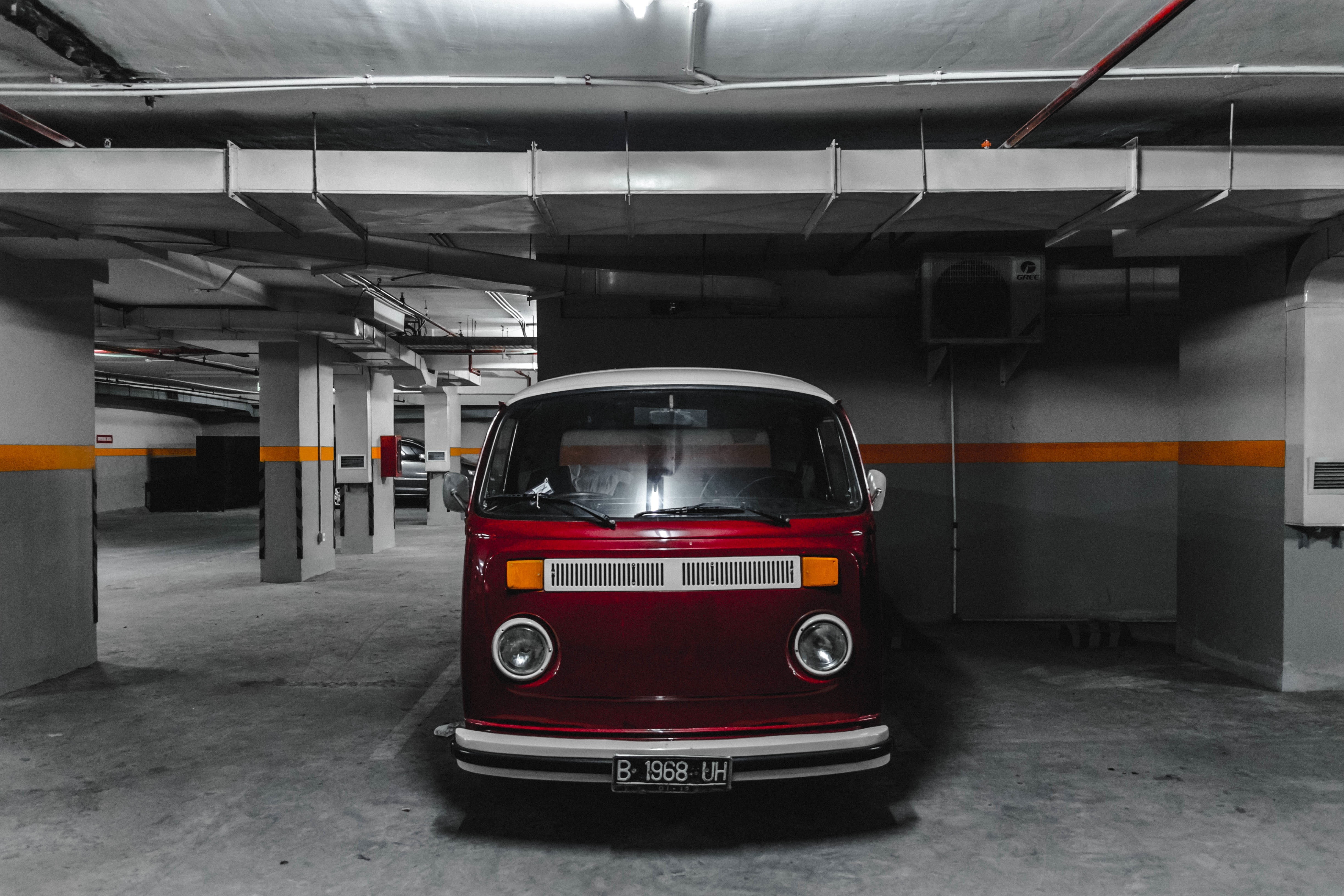 transportation, motor vehicle, public transportation, day, vw, car, sign, parked, mode of transportation, parked vw, land vehicle, parking lot, parking, HD Wallpaper