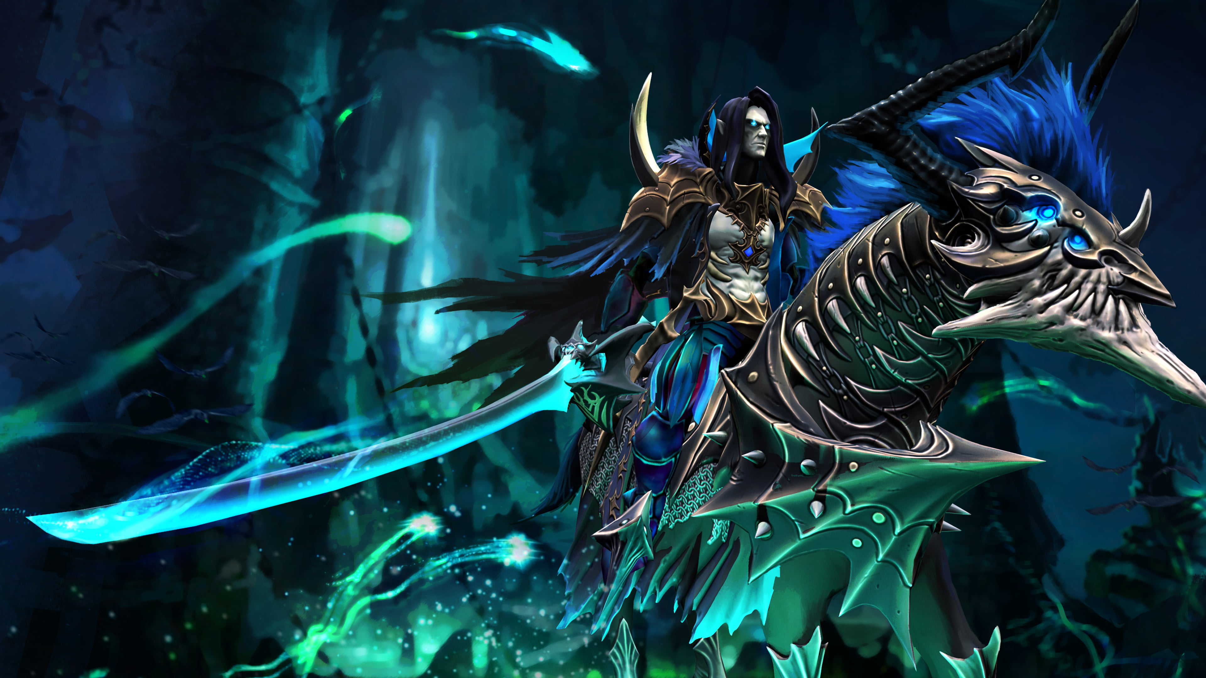video, close-up, outdoors, fish, computer, hd, vessel, animal wildlife, group of animals, water, marine, dota, demonic, game, aquarium, sea, no people, HD Wallpaper