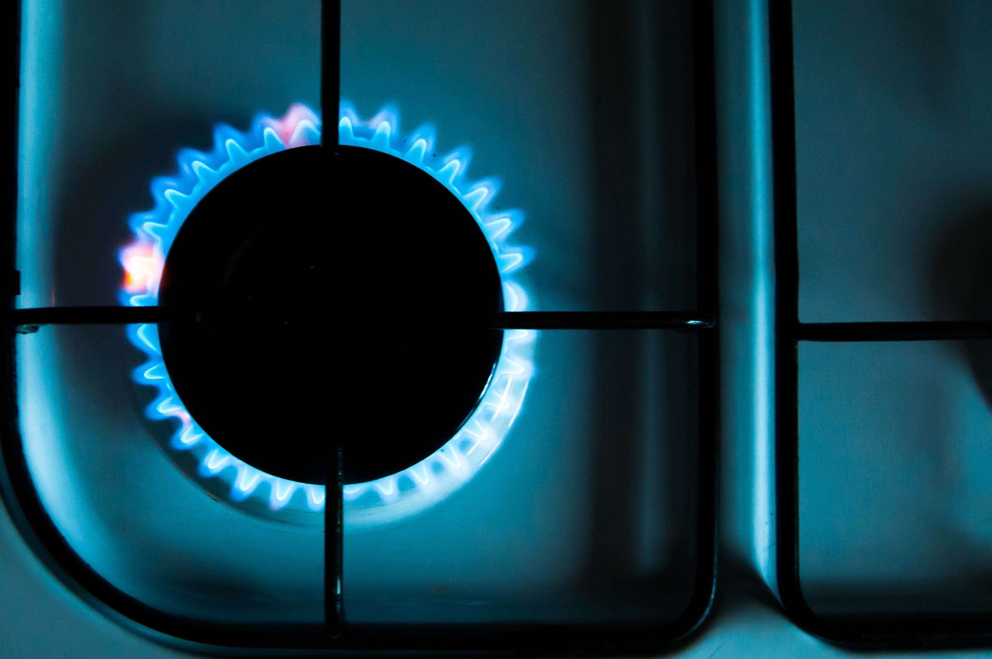 no one, appliance, blue, domestic room, work, household equipment, fuel, equipment, gas, single object, gas stove, preparation, technology, lit, energy, HD Wallpaper